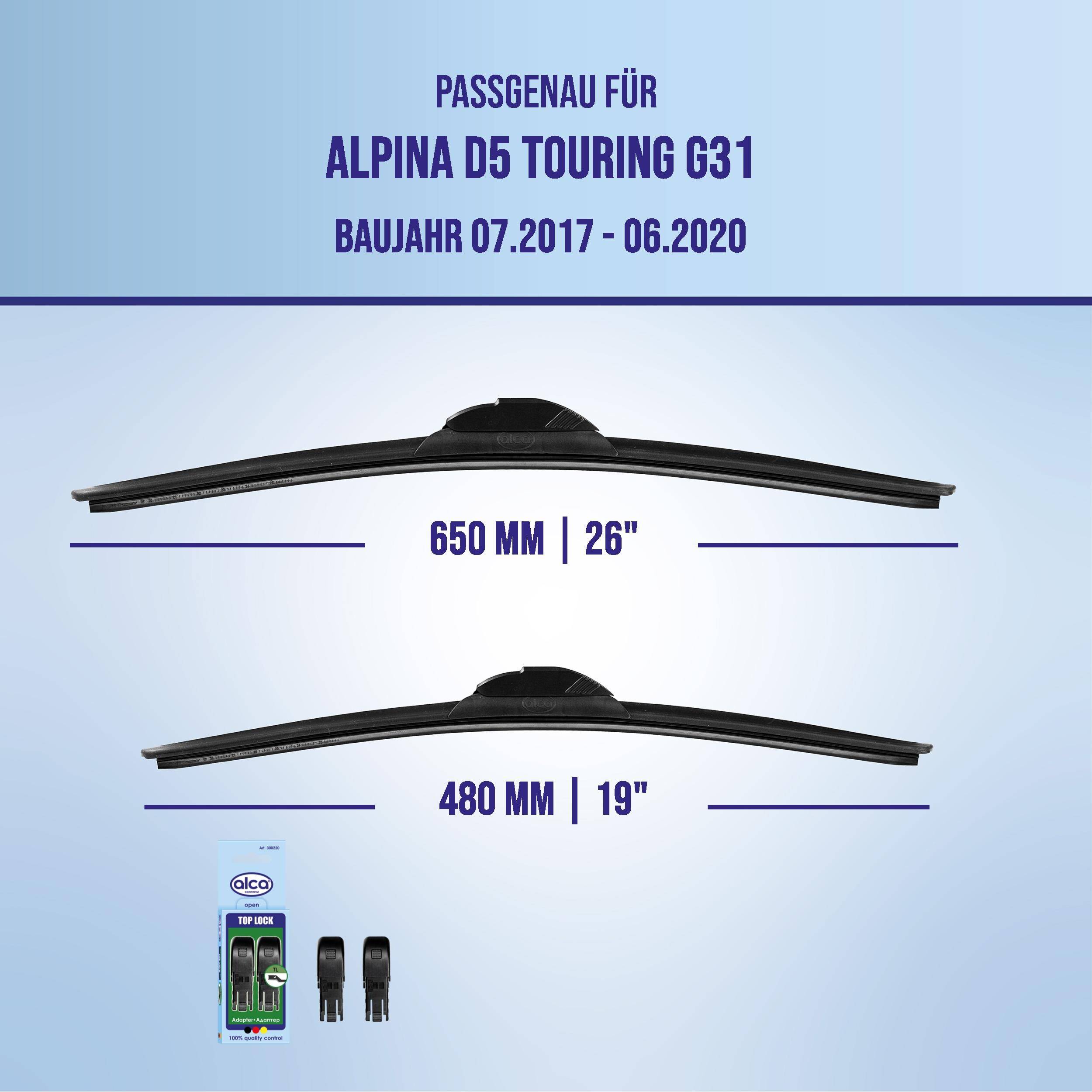 alca® Scheibenwischer für ALPINA D5 TOURING