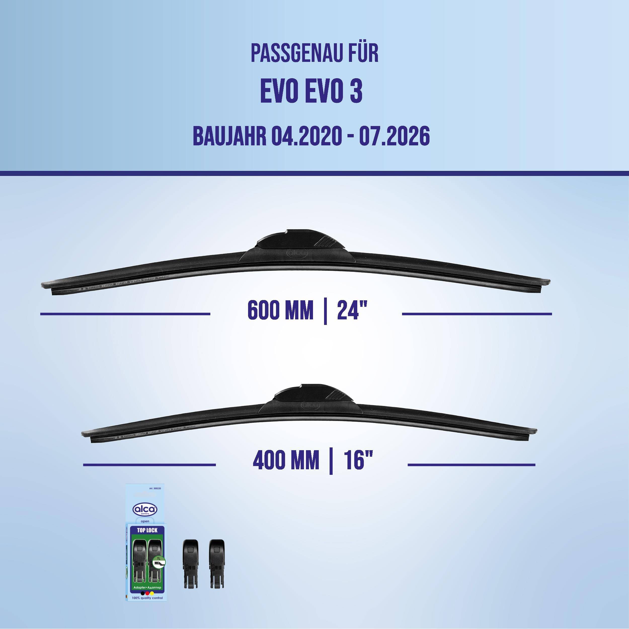 alca® Scheibenwischer für EVO EVO 3