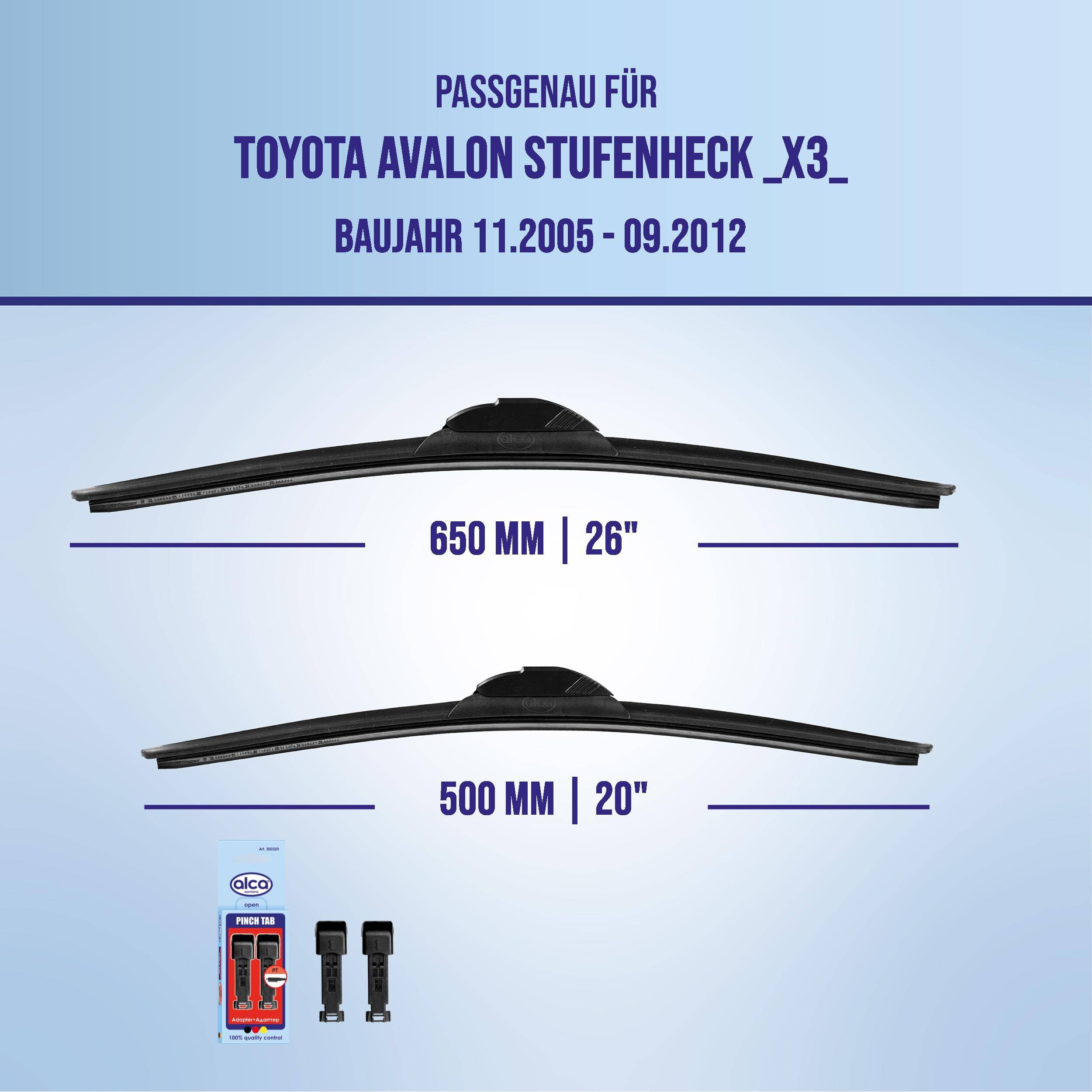 alca® Scheibenwischer für TOYOTA AVALON Stufenheck