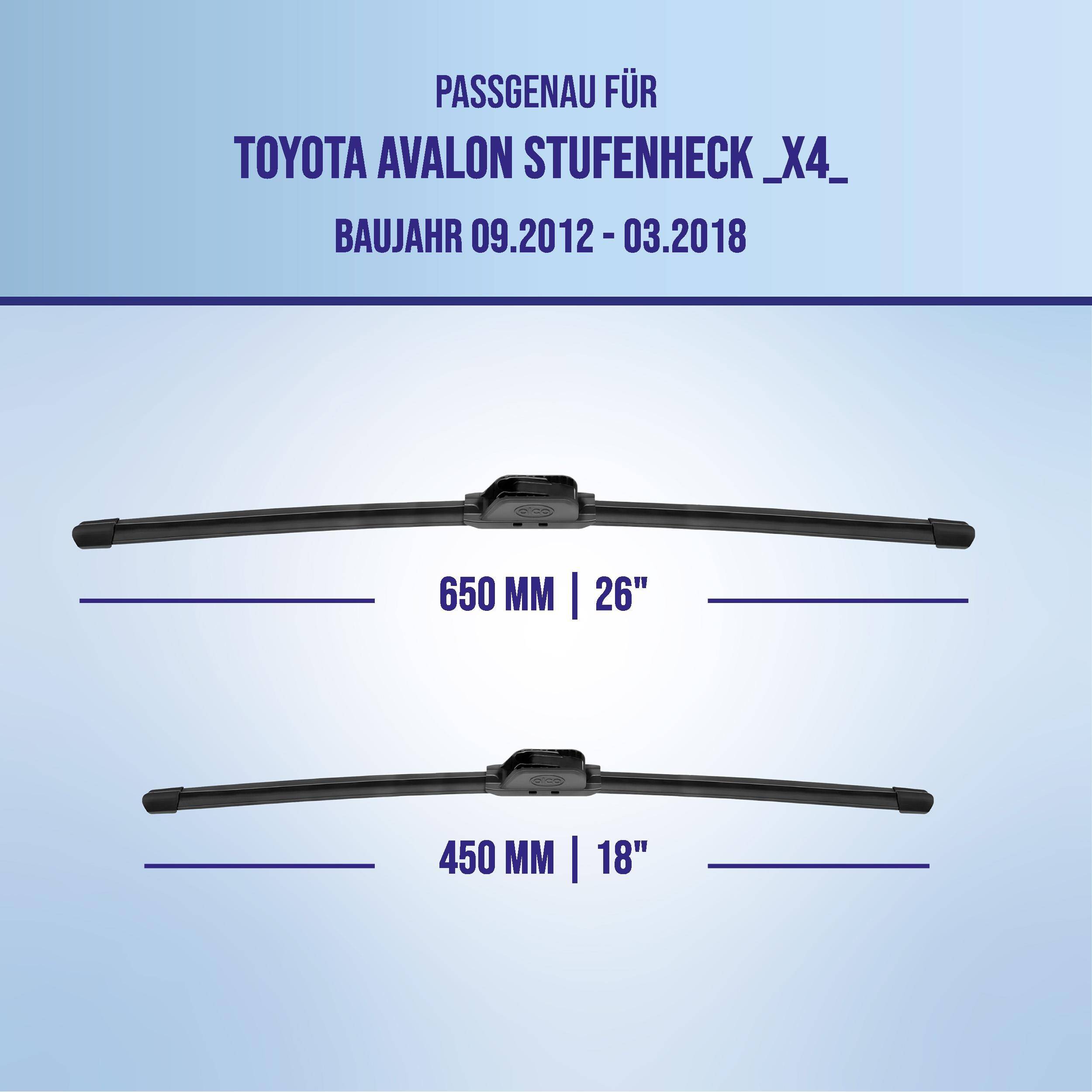 alca® Scheibenwischer für TOYOTA AVALON Stufenheck