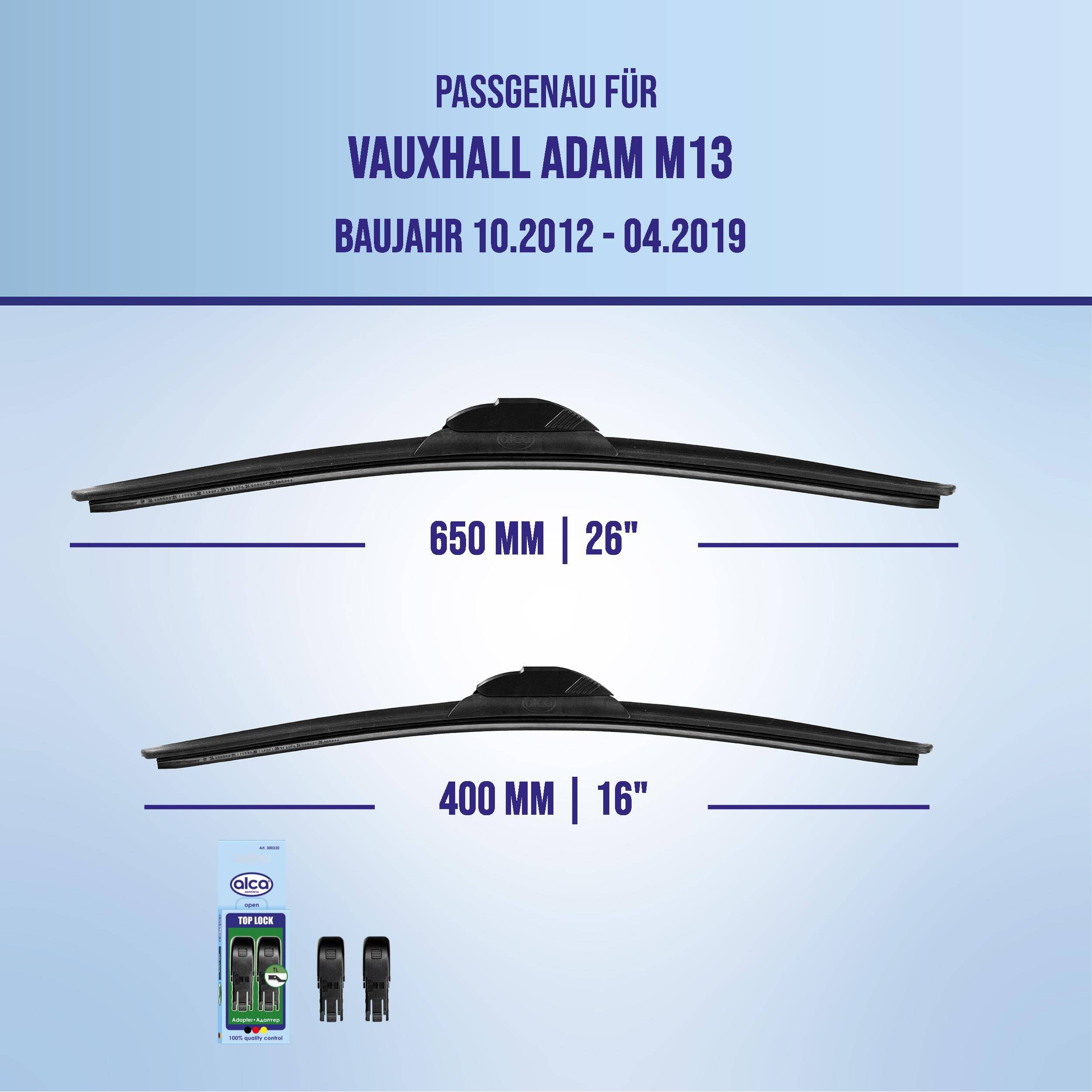alca® Scheibenwischer für VAUXHALL ADAM