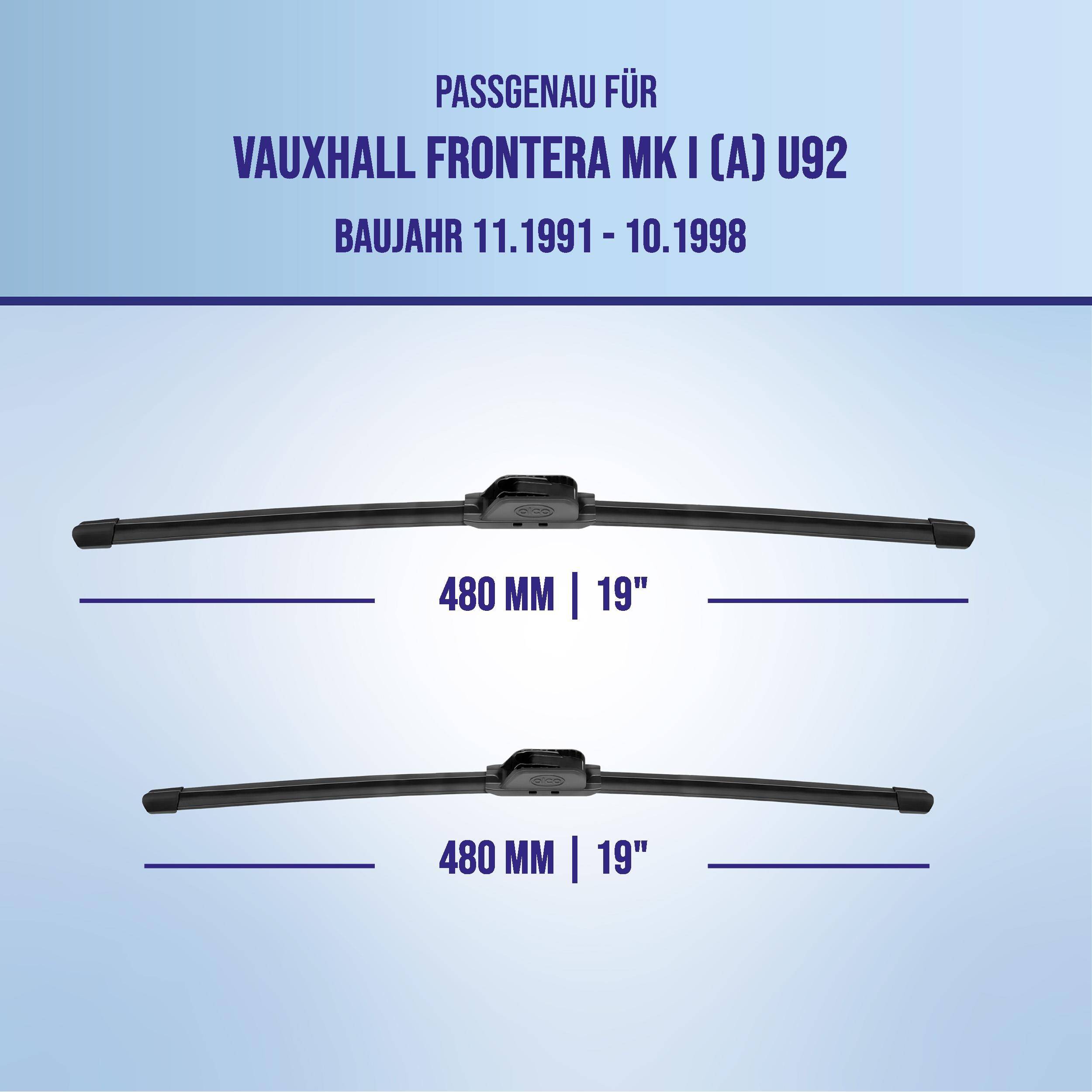 alca® Scheibenwischer für VAUXHALL FRONTERA Mk I (A)