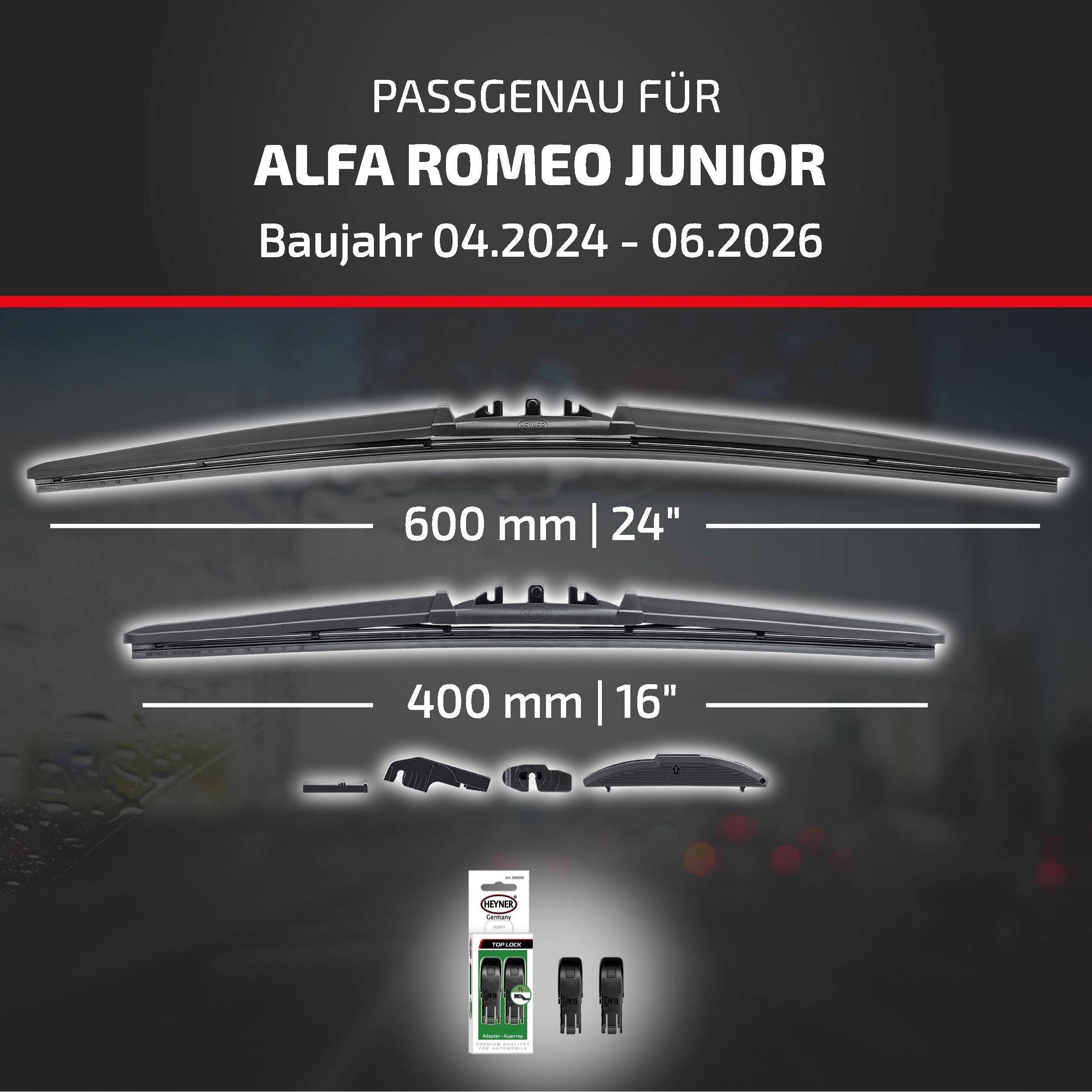 HEYNER® Scheibenwischer für ALFA ROMEO JUNIOR