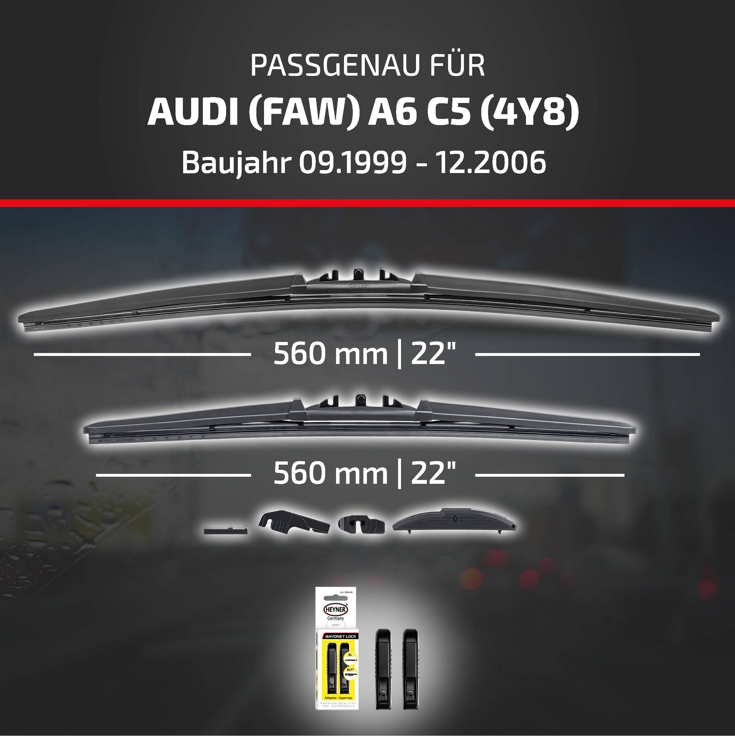 HEYNER® Scheibenwischer für AUDI (FAW) A6