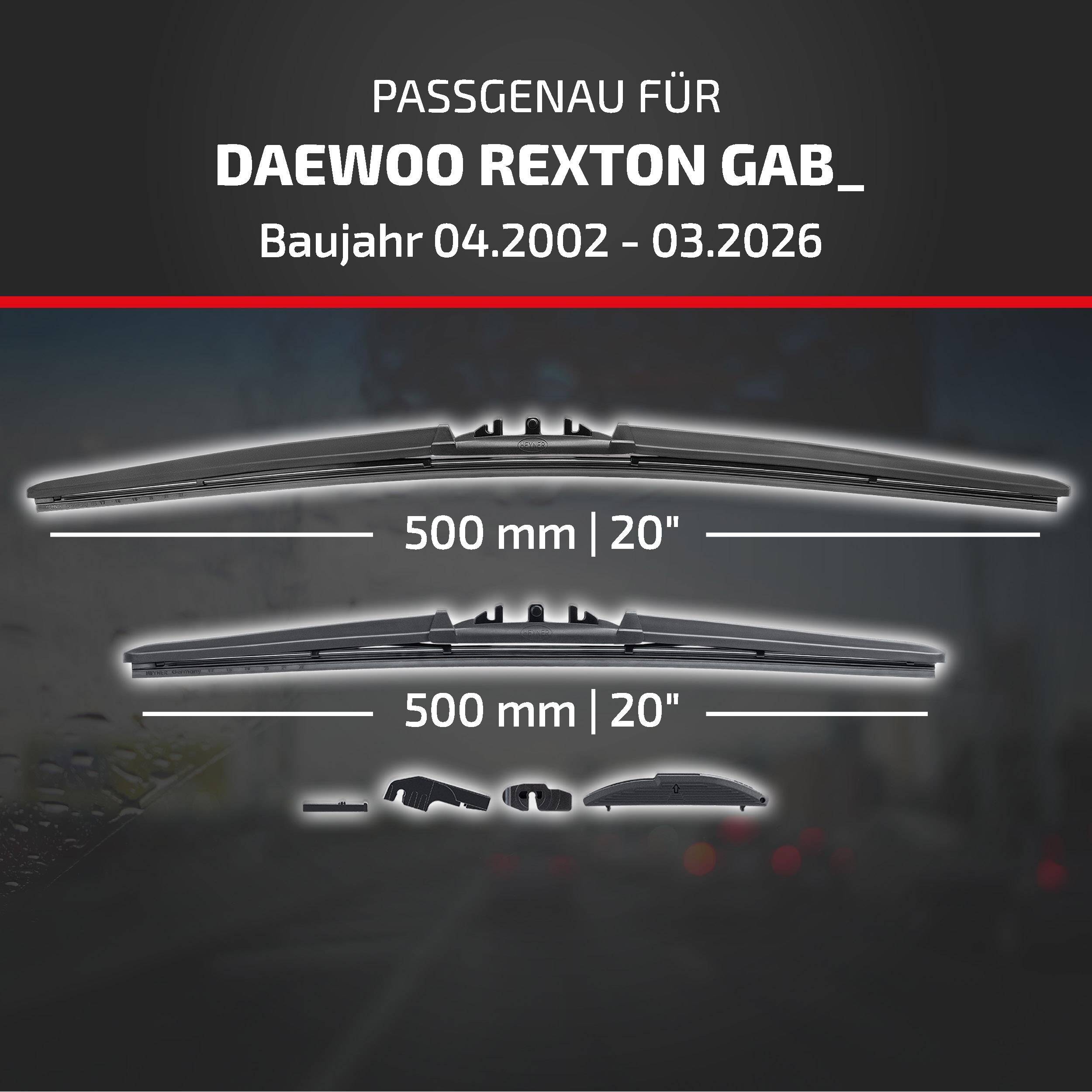 HEYNER® Scheibenwischer für DAEWOO REXTON