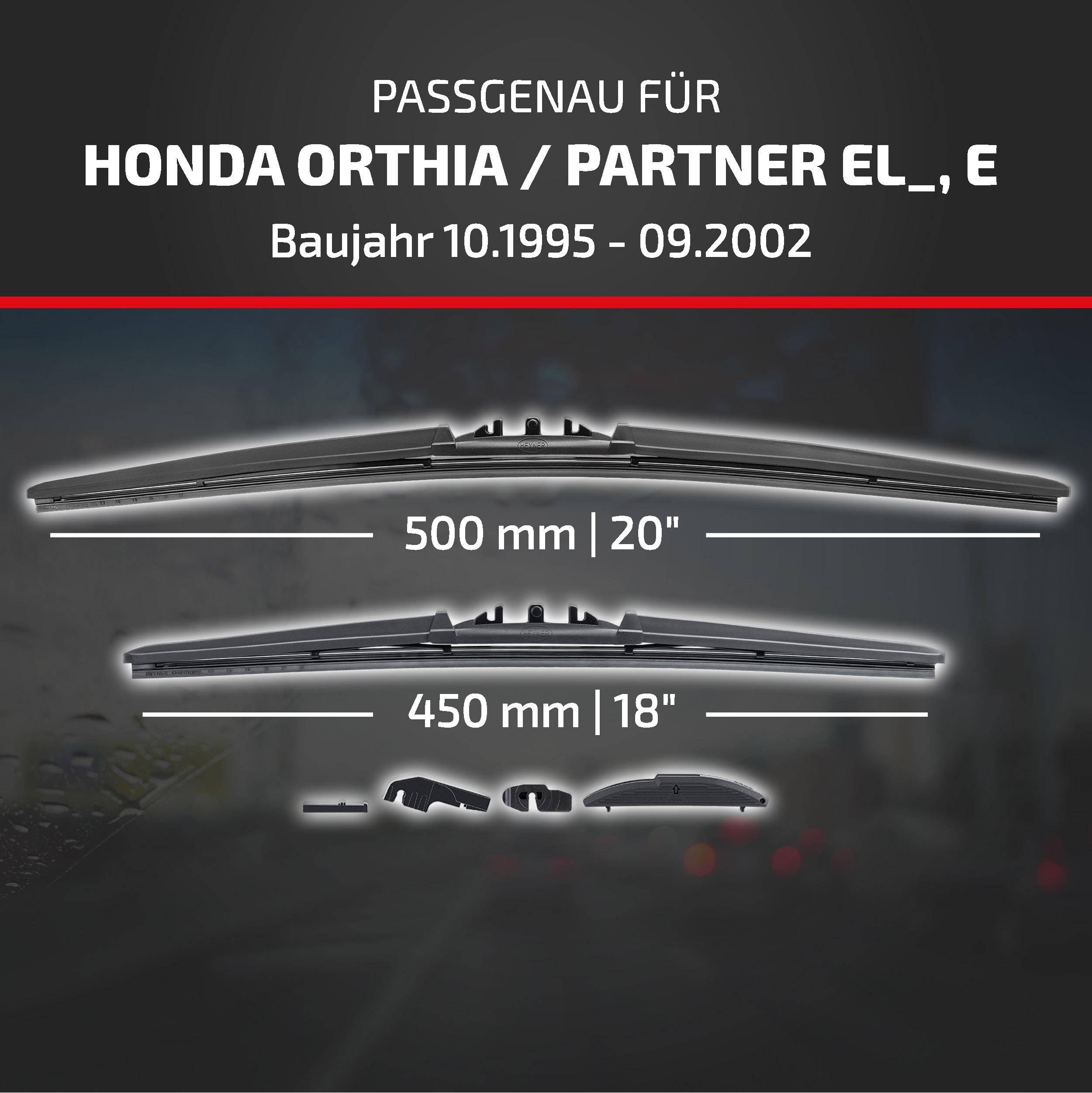 HEYNER® Scheibenwischer für HONDA ORTHIA / PARTNER