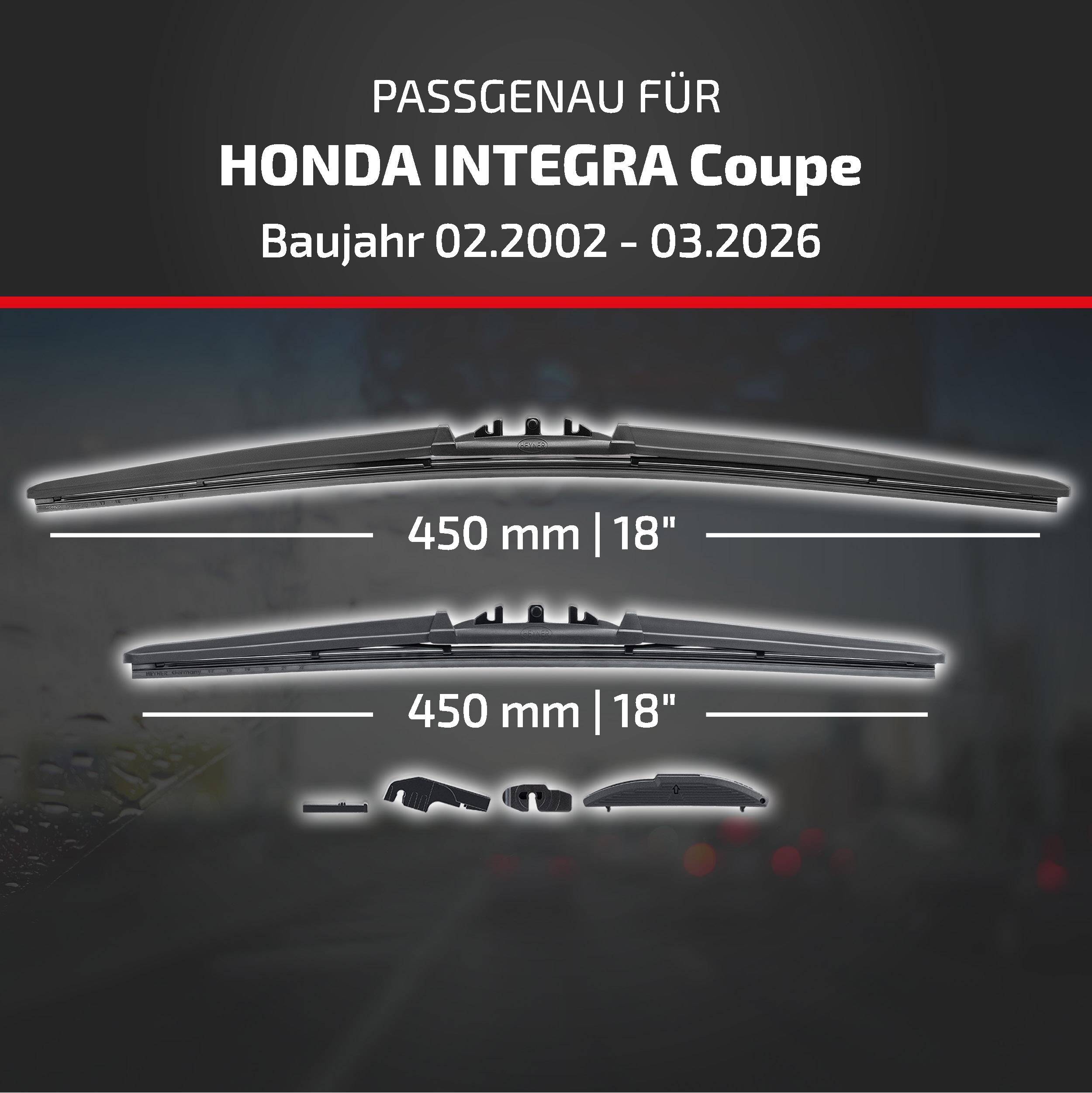 HEYNER® Scheibenwischer für HONDA INTEGRA Coupe