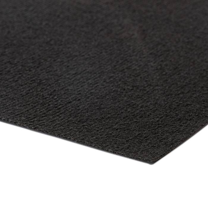 FLOORDIREKT Messeteppich Sintra - Für Messe & Events - Rutschfeste Unterseite - 100 × 150 cm - Schwarz