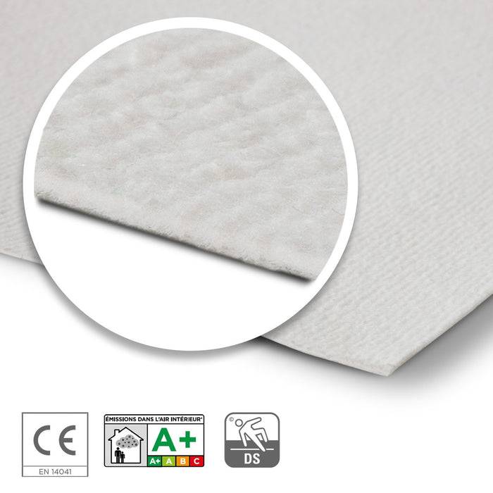 FLOORDIREKT Messeteppich Sintra - Für Messe & Events - Rutschfeste Unterseite - 200 × 400 cm - Weiß