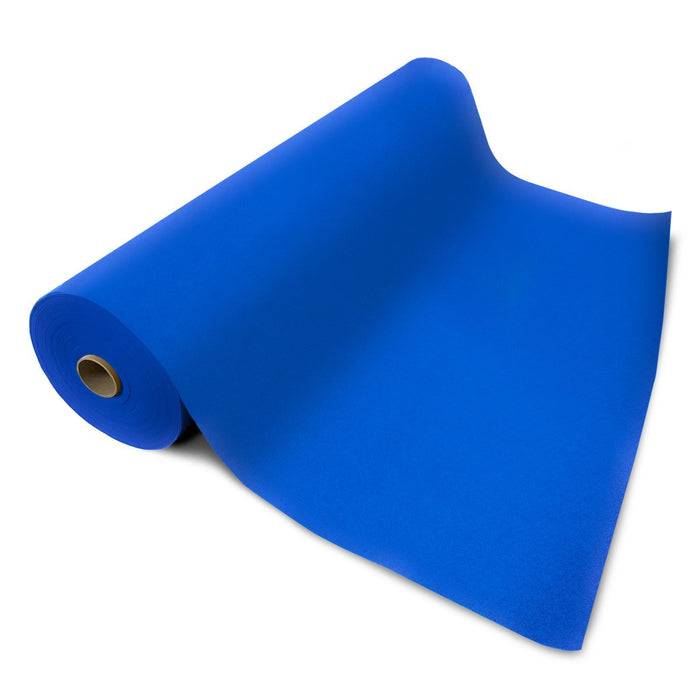 FLOORDIREKT Messeteppich Sintra - Für Messe & Events - Rutschfeste Unterseite - 100 × 500 cm - Royalblau