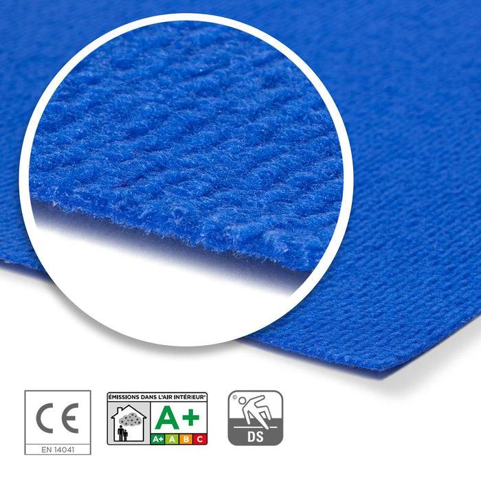 FLOORDIREKT Messeteppich Sintra - Für Messe & Events - Rutschfeste Unterseite - 100 × 100 cm - Royalblau