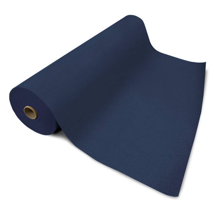 FLOORDIREKT Messeteppich Sintra - Für Messe & Events - Rutschfeste Unterseite - 200 × 50 cm - Dunkelblau