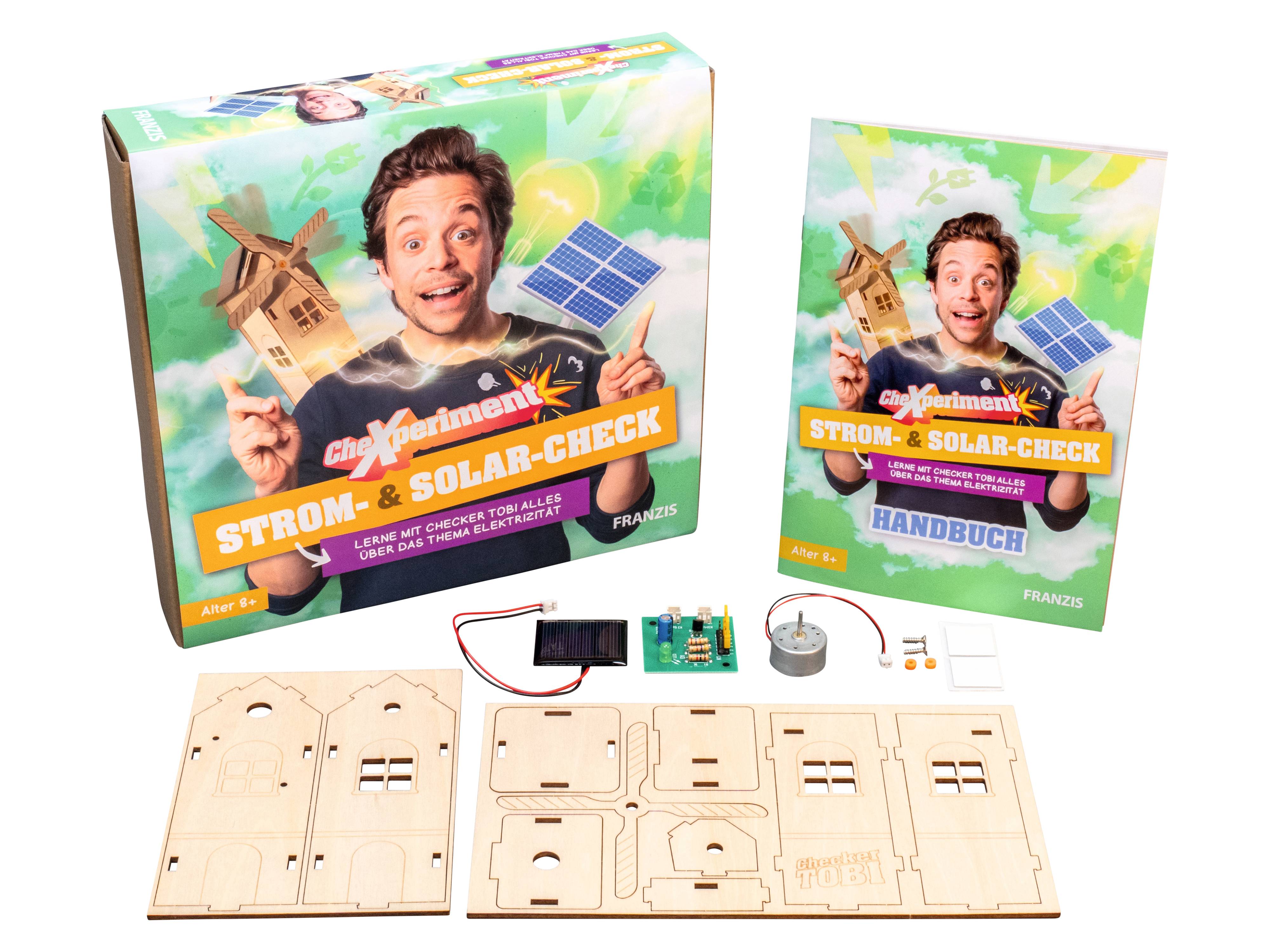 FRANZIS CheXperiment Strom- & Solar-Check, Checker Tobi, 67268
