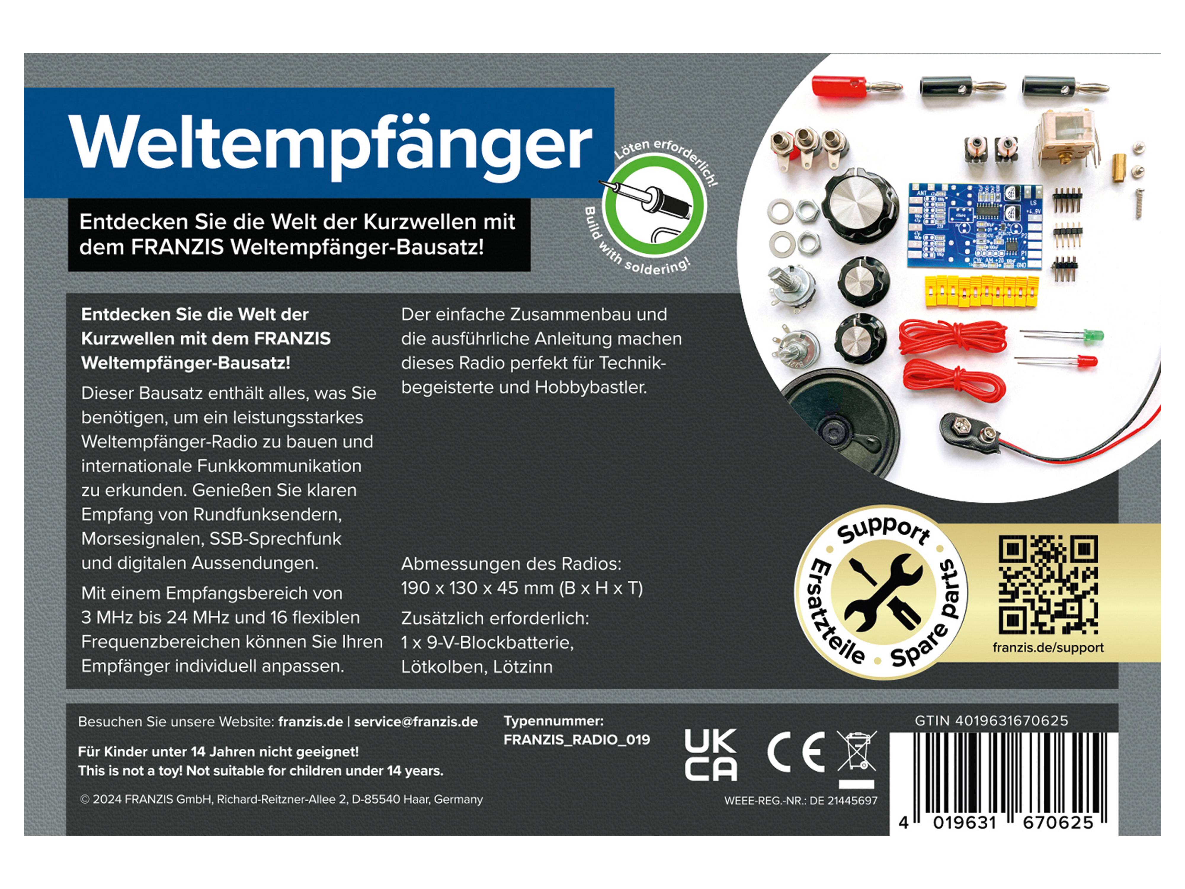 FRANZIS Weltempfänger selber bauen