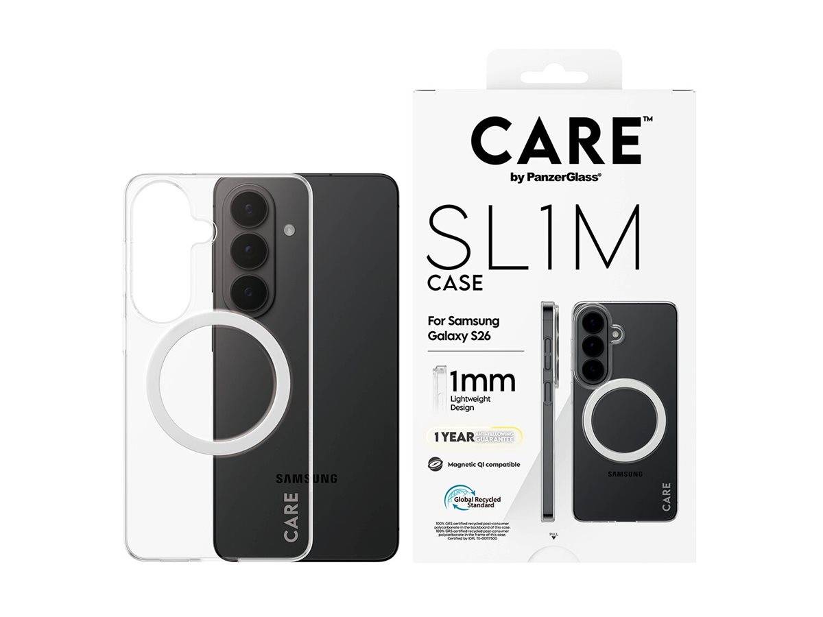 PanzerGlass CARE by PanzerGlass SL1M - Hintere Abdeckungfür Mobiltelefon - Qi -