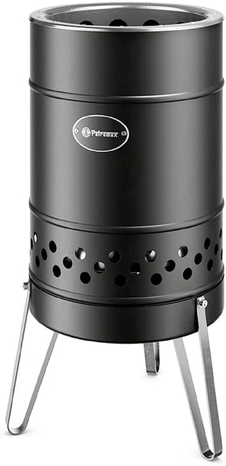 Petromax Feuertonne Pyron Black Edition Edelstahl