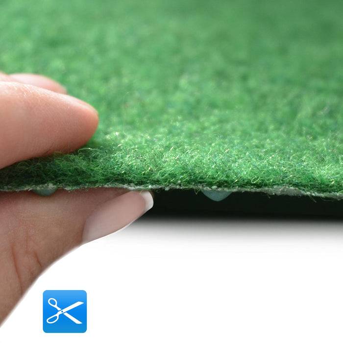 FLOORDIREKT Rasenteppich Farbwunder - Robust & einfach zu verlegen - Ideal für Balkon & Terrasse - 200 cm x 50 cm - Grün