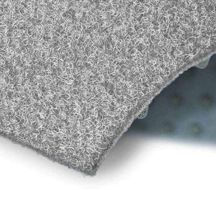 FLOORDIREKT Rasenteppich Farbwunder - Robust & einfach zu verlegen - Ideal für Balkon & Terrasse - 133 cm x 100 cm - Grau