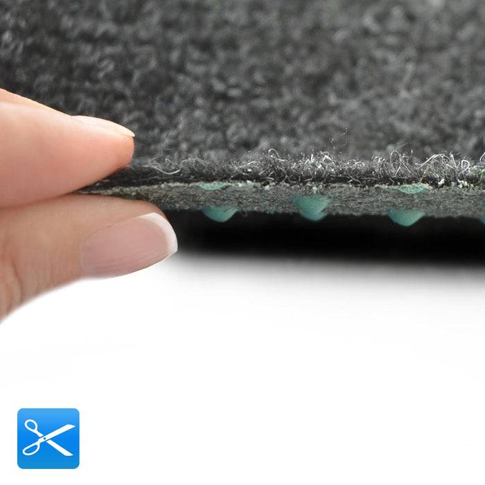 FLOORDIREKT Rasenteppich Farbwunder - Robust & einfach zu verlegen - Ideal für Balkon & Terrasse - 133 cm x 400 cm - Anthrazit