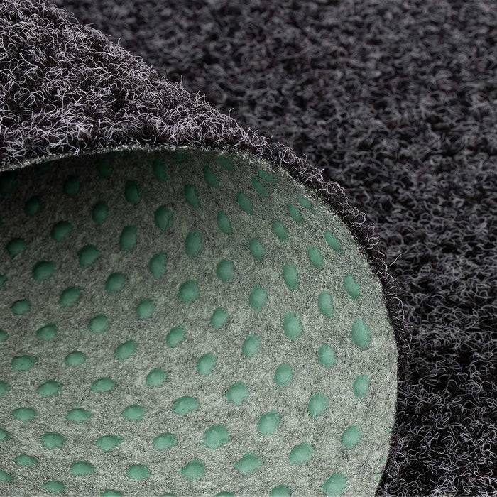 FLOORDIREKT Rasenteppich Farbwunder Park - Robust & einfach zu verlegen - Ideal für Balkon & Terrasse - 200 cm x 50 cm - Anthrazit