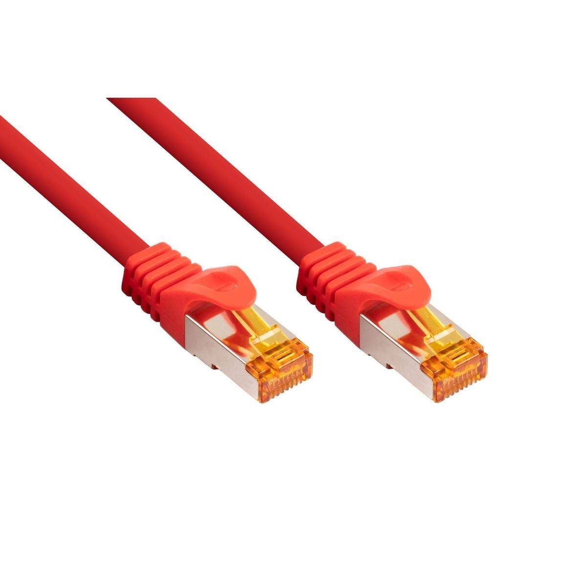 PK7-TPE-300R - Patchkabel Cat.7, S/FTP, 30m, rot
