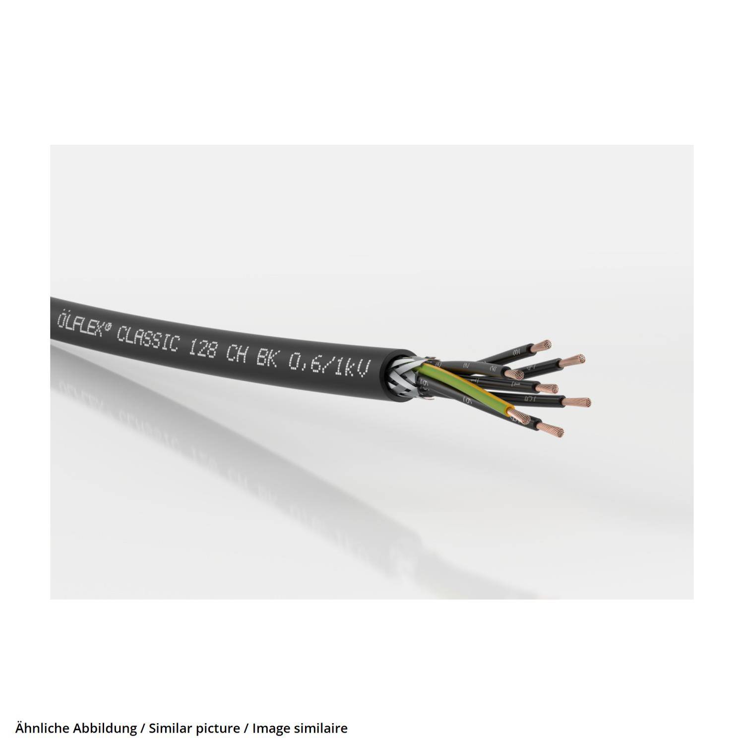 LAPP ÖLFLEX CLASSIC 128 CH BK 0,6/1 KV 5G1,5 - 50 Meter