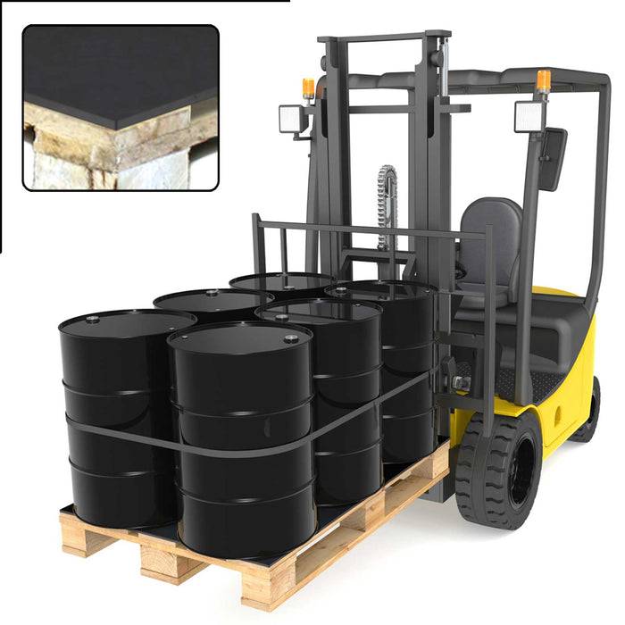 FLOORDIREKT SBR-Gummiplatte - Robuster Industrie-Gummi - Vielfältige Einsatzmöglichkeiten - Stärke: 6 mm - 120 x 100 cm