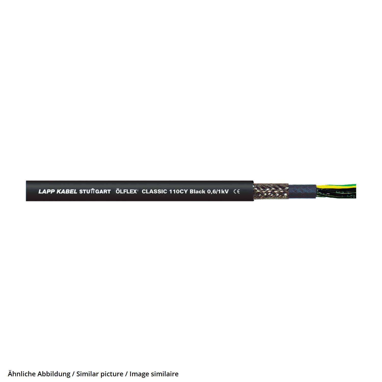 LAPP ÖLFLEX CLASSIC 110 CY BK 0,6/1kV 3X1,5 - 50 Meter