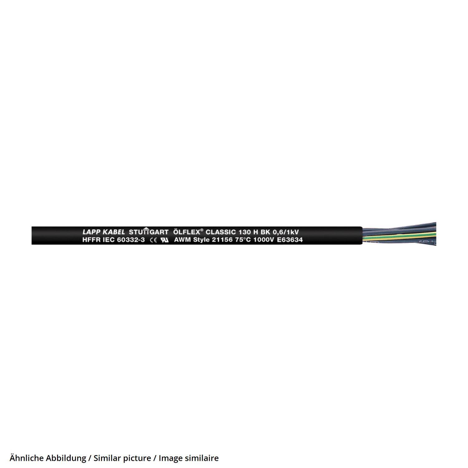 LAPP ÖLFLEX CLASSIC 130 H BK 0,6/1 kV 7G1 - 50 Meter