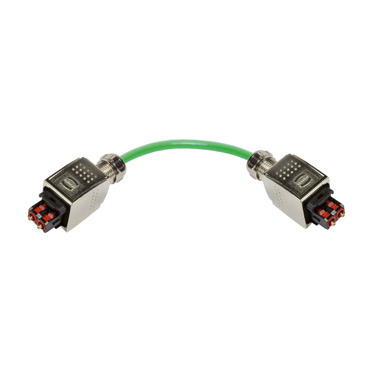 HARTING FO KABEL ASSY-1M-2xPP Metall SCRJ MM POF - 1 Pack