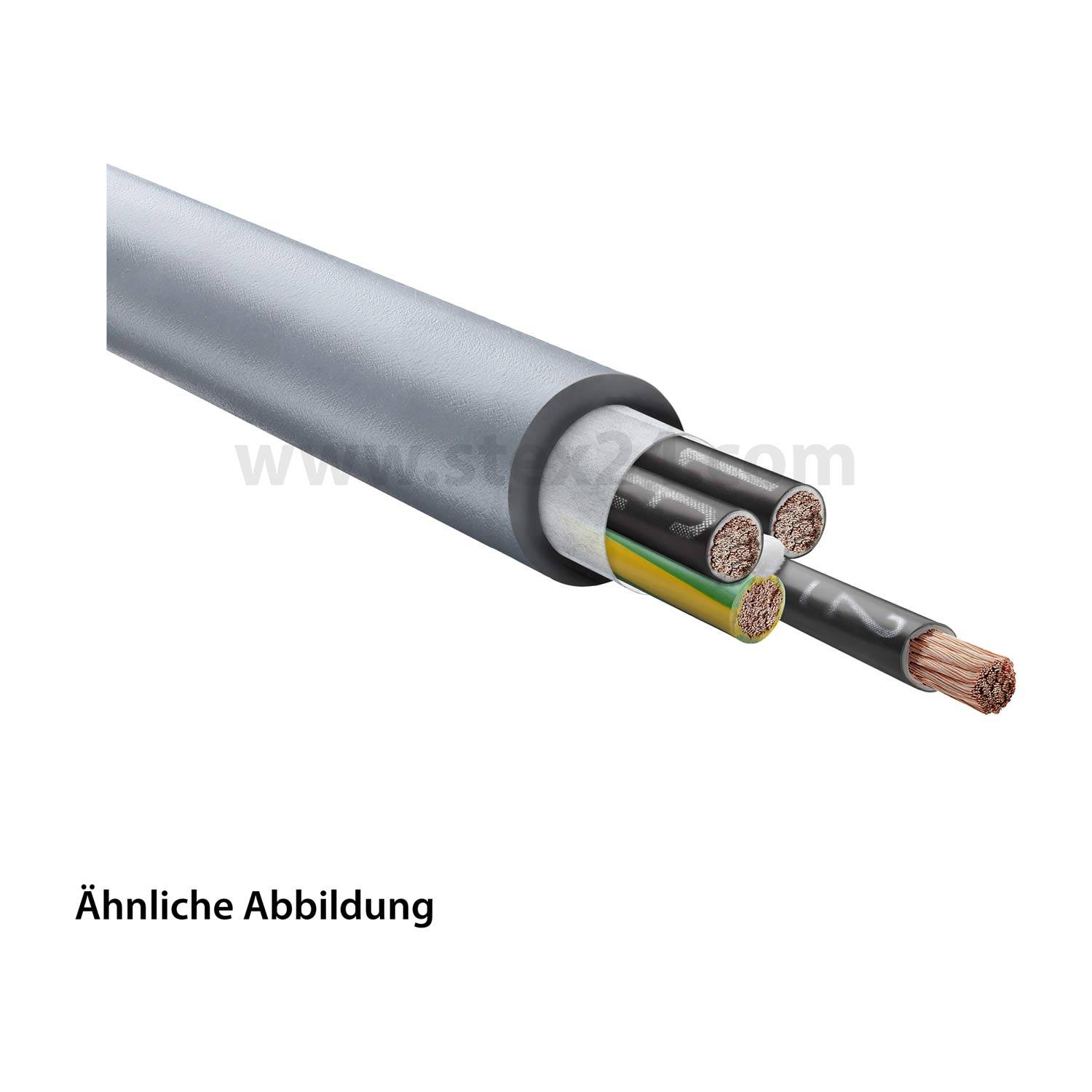 LAPP Stexoschlepp Steuerleitung PUR 4G4mm² AD 11,7mm Nennspannung Uo/U 300V/500V - 1 Meter