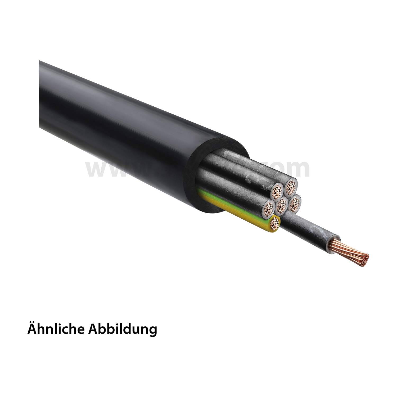 LAPP Stexotherm 180 V 7G1mm² Außenmantel verstärkt AD 9,5mm Nennspannung Uo/U 300V/500V - 50 Meter
