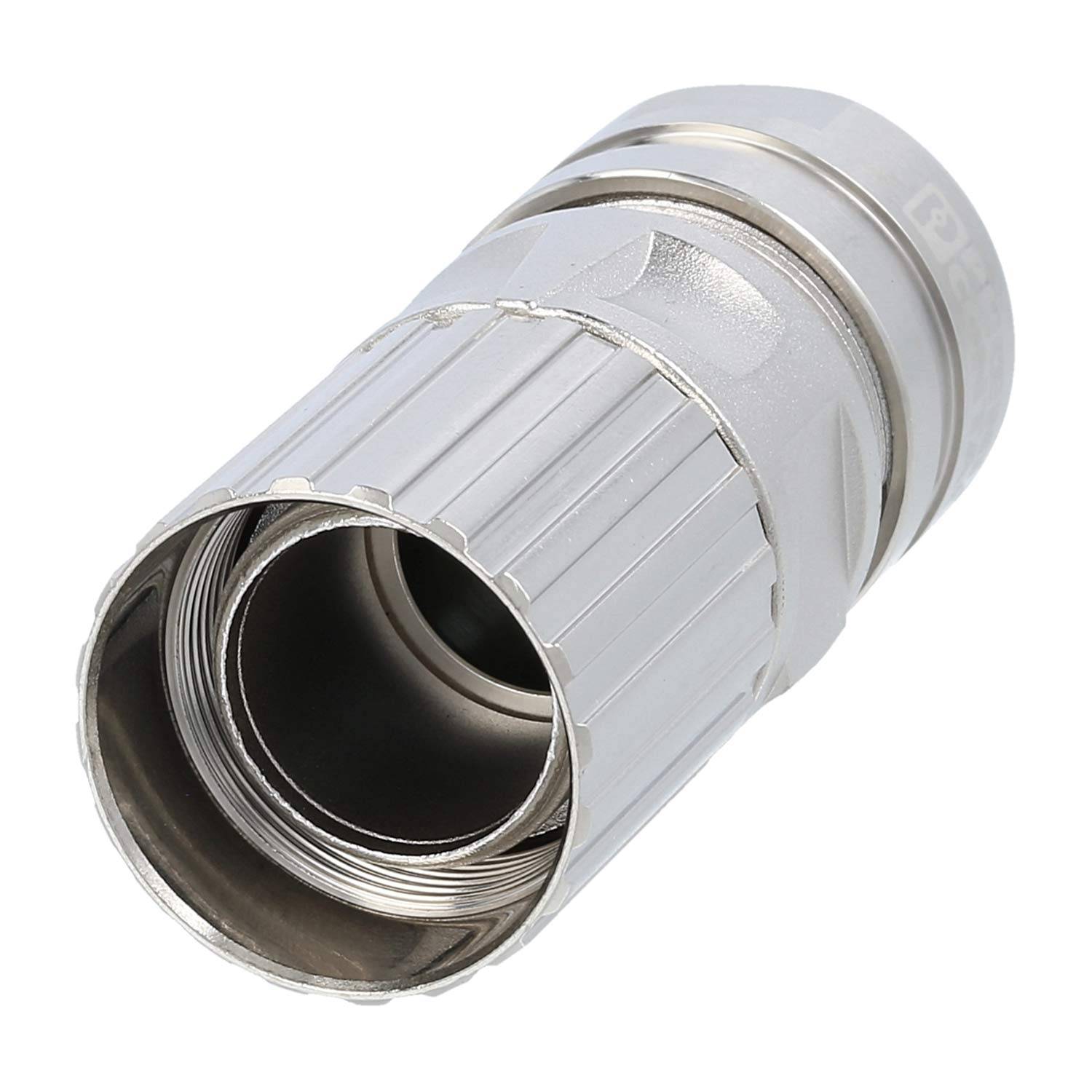 Phoenix Contact M23 RF Kabelsteckverbinder gerade Stift / Buchse Kabelabgang gerade, Klemmbereich 3,0mm - 13,2mm Farbe