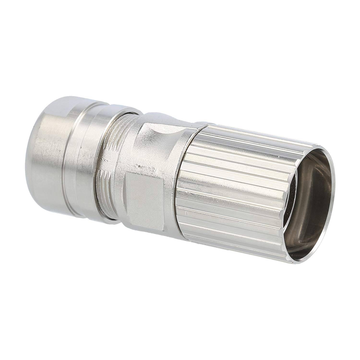 Phoenix Contact M23 RF Kabelsteckverbinder gerade Stift / Buchse Kabelabgang gerade, Klemmbereich 3,0mm - 13,2mm Farbe