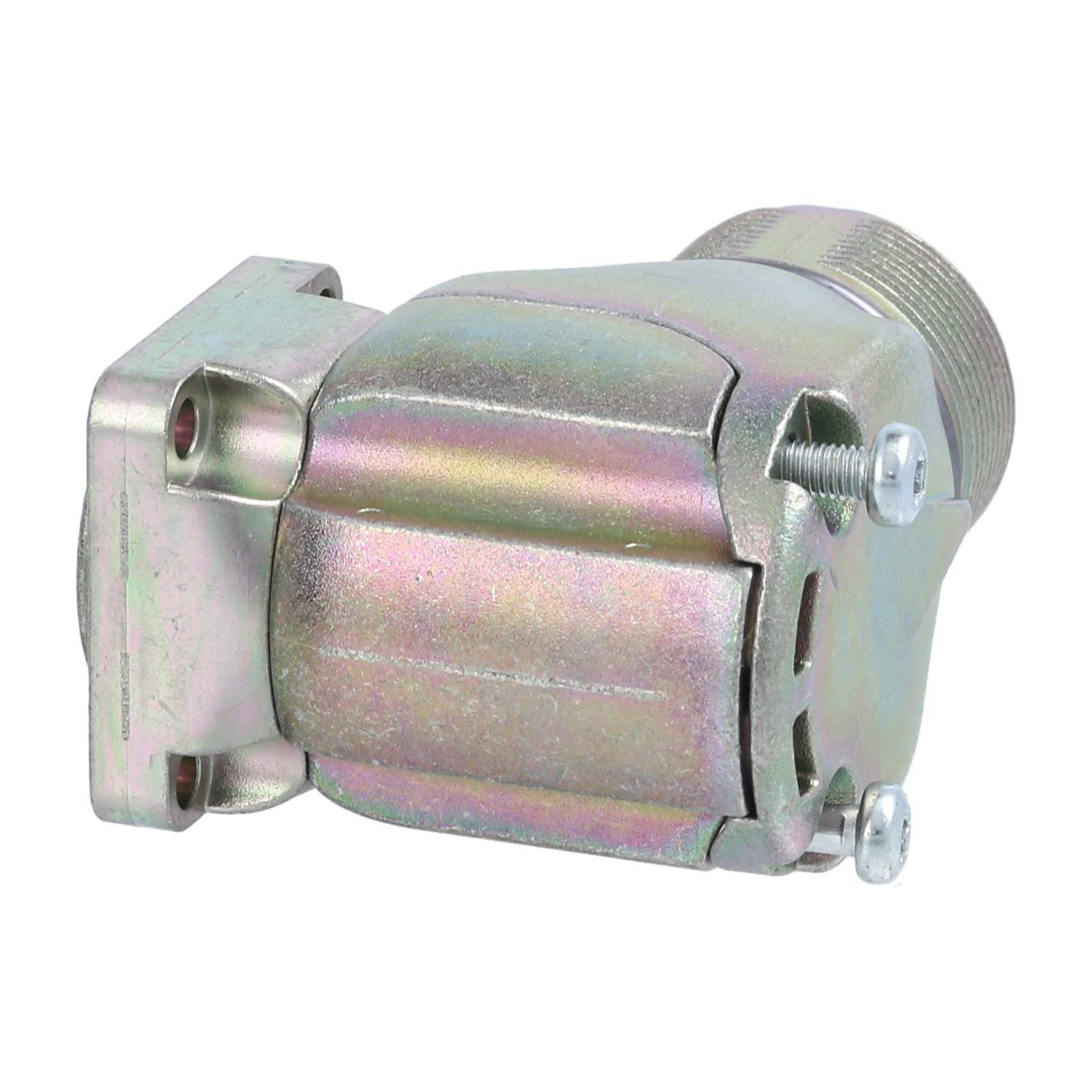 Phoenix Contact M23 RF Gerätesteckverbinder gewinkelt Stift / Buchse Vorderwand Farbe silber - 1 Stück