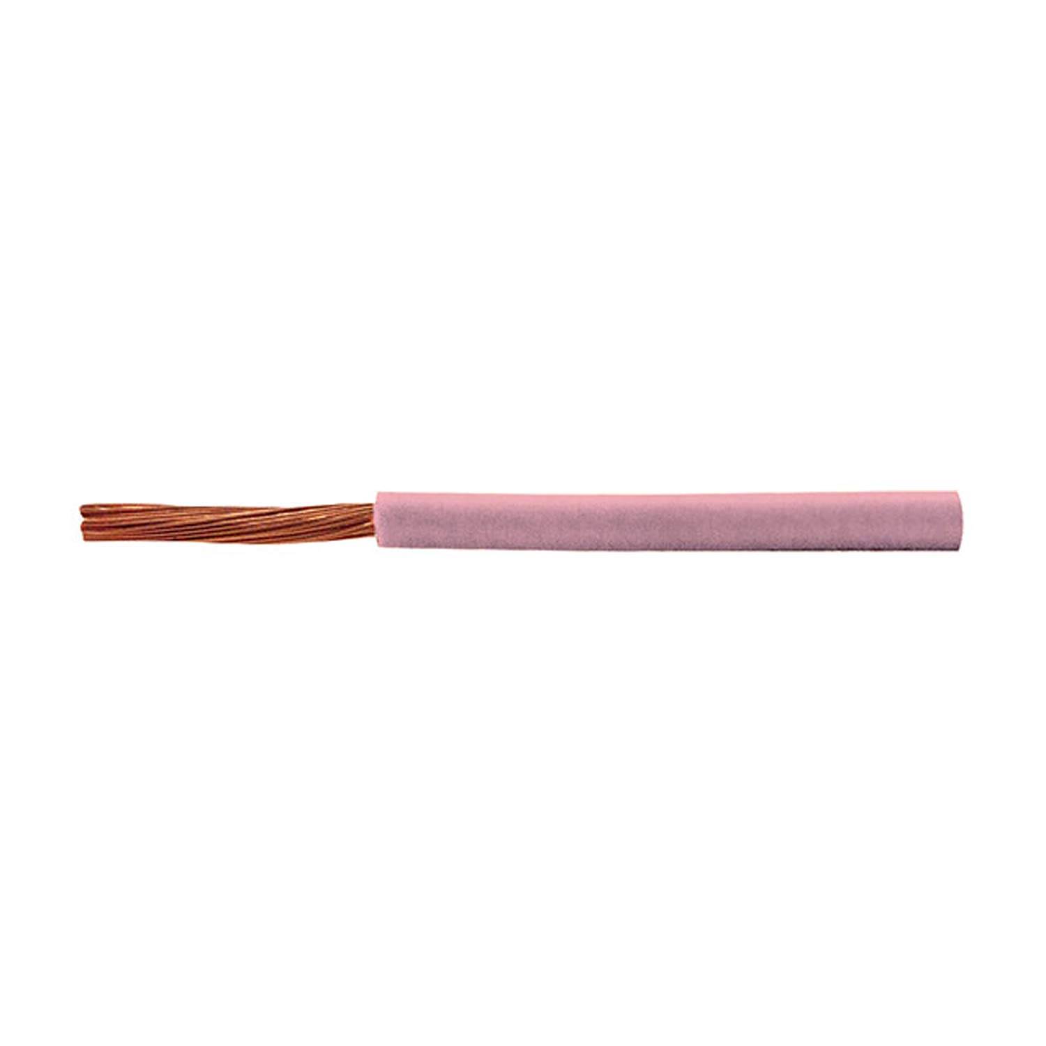 H07V-K 1X4mm² Einzelader PVC rosa AD 4,8mm Nennspannung Uo/U 450V/750V - 100 Meter