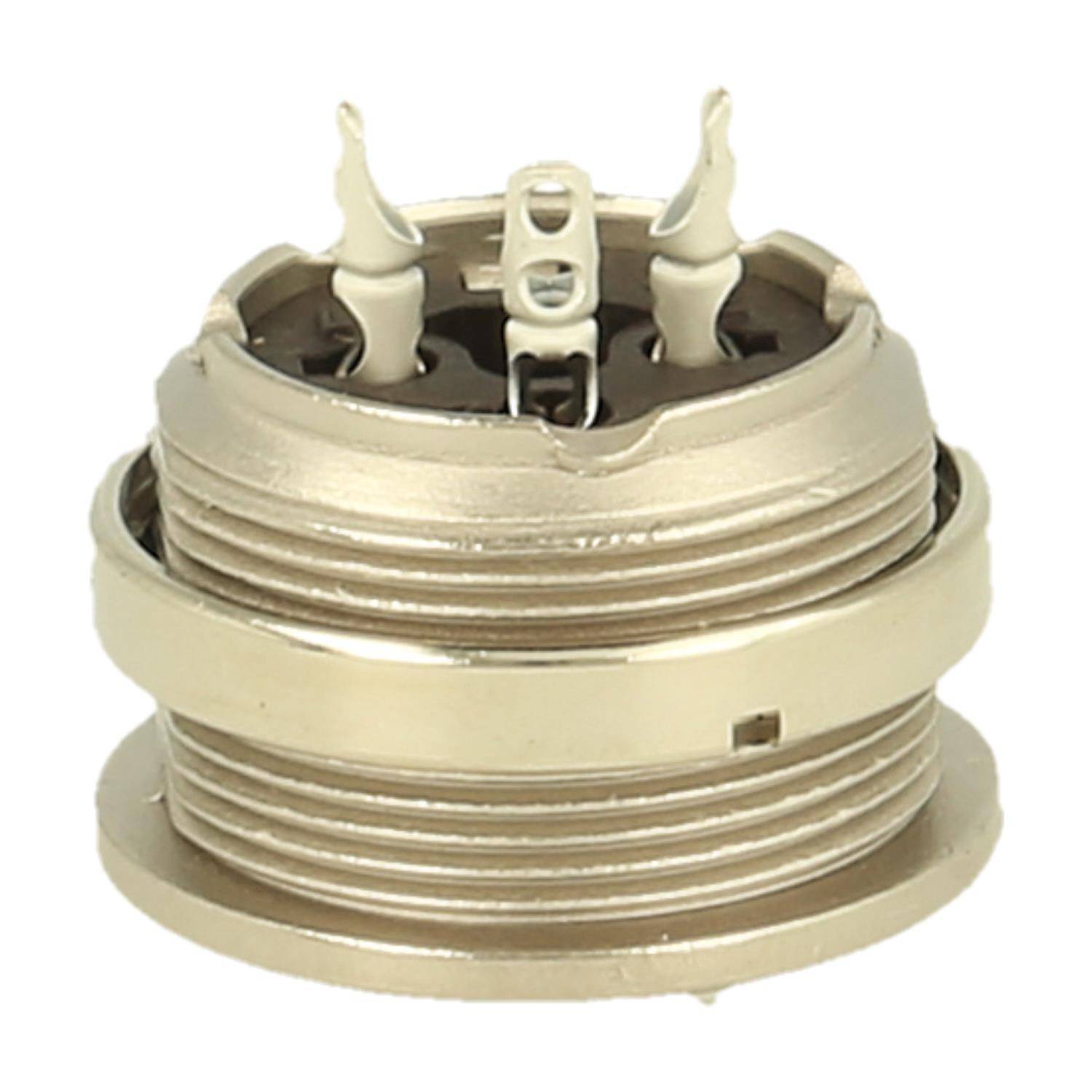 Amphenol Female panel connector 3 pole IP40 solder silver screw locking - 100 Stück