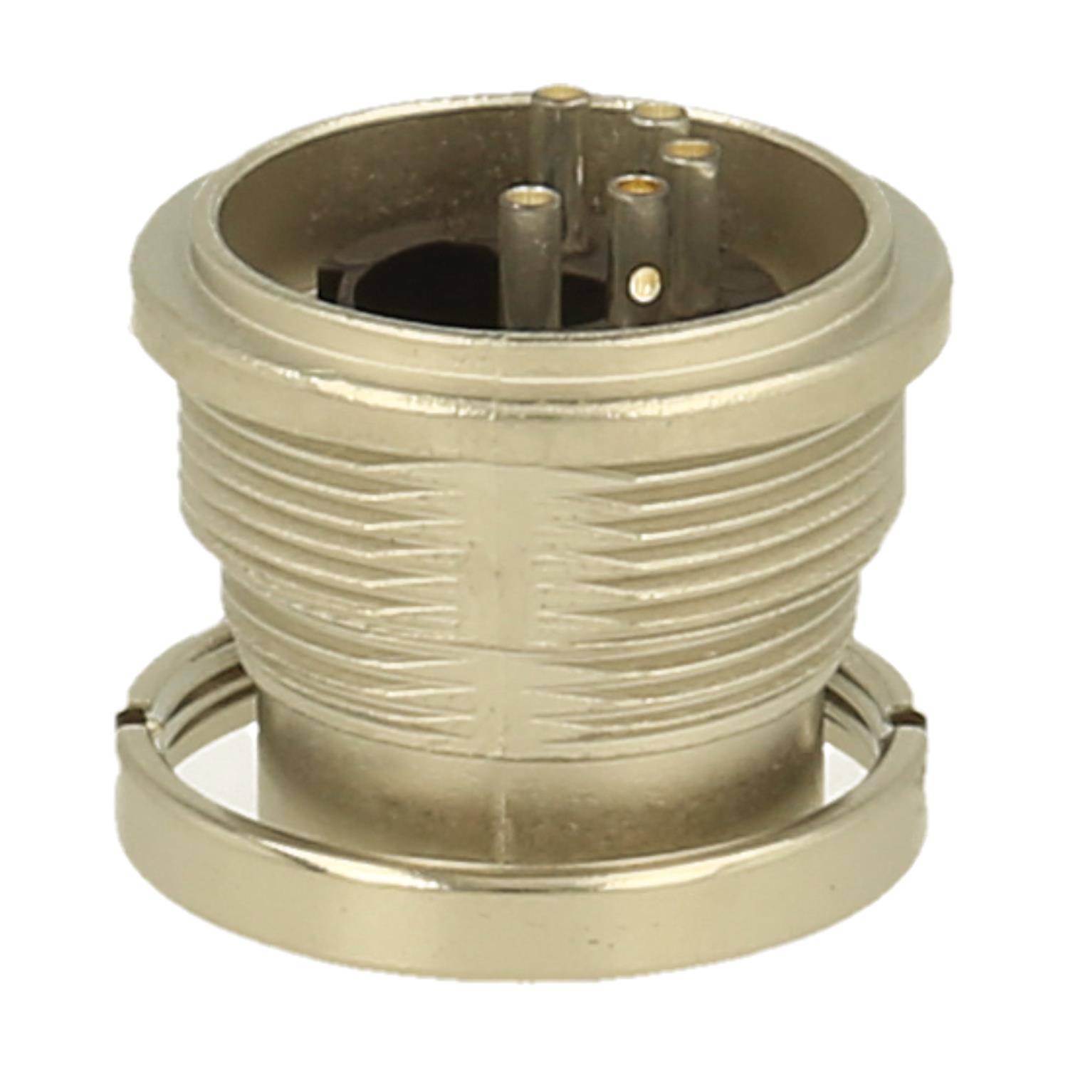 Amphenol Male panel connector 5 pole IP40 solder silver screw locking - 100 Stück