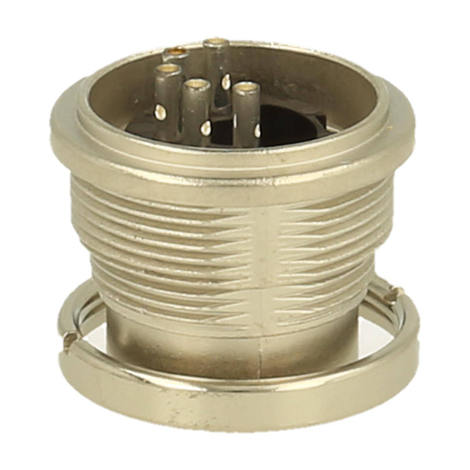 Amphenol Male panel connector 5 pole IP40 solder silver screw locking - 100 Stück