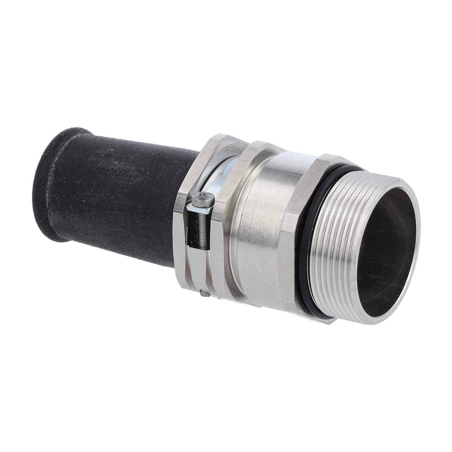 Verschraubung mit Biegeschutz PG29x1,588 ZBK-29/1L Sechskant-Zwischenstutzen Messing (CuZn) vernickelt Gewindelänge