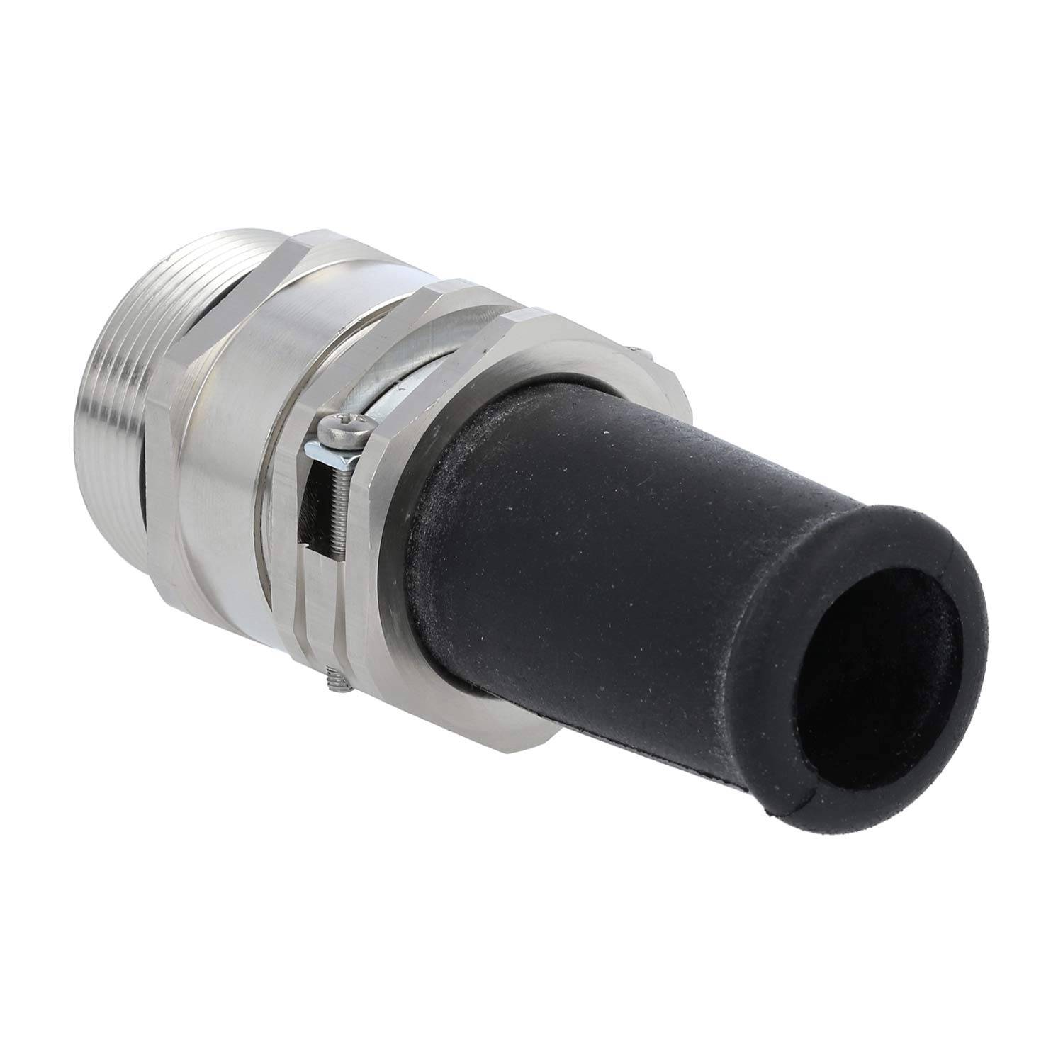 Verschraubung mit Biegeschutz PG29x1,588 ZBK-29/1L Sechskant-Zwischenstutzen Messing (CuZn) vernickelt Gewindelänge