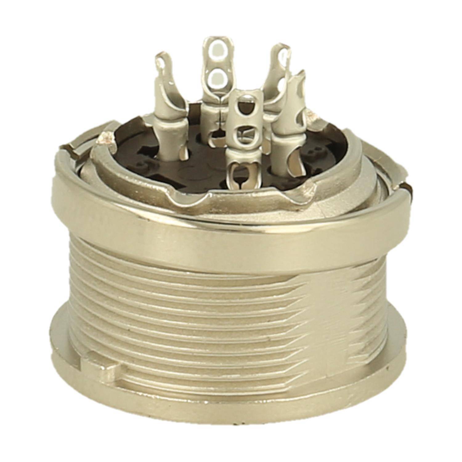 Amphenol Female panel connector 5 pole IP40 solder silver screw locking - 100 Stück