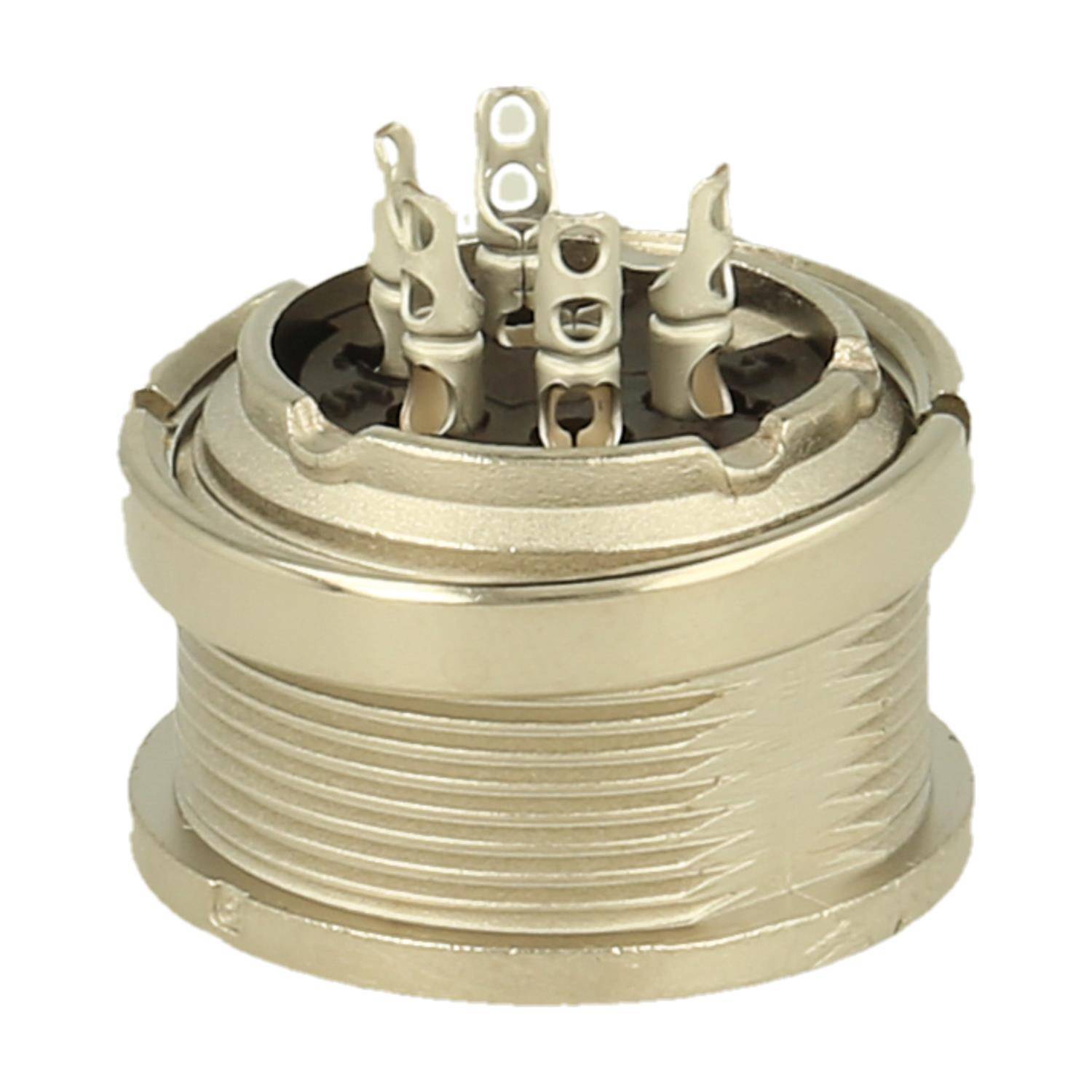 Amphenol Female panel connector 5 pole IP40 solder silver screw locking - 100 Stück