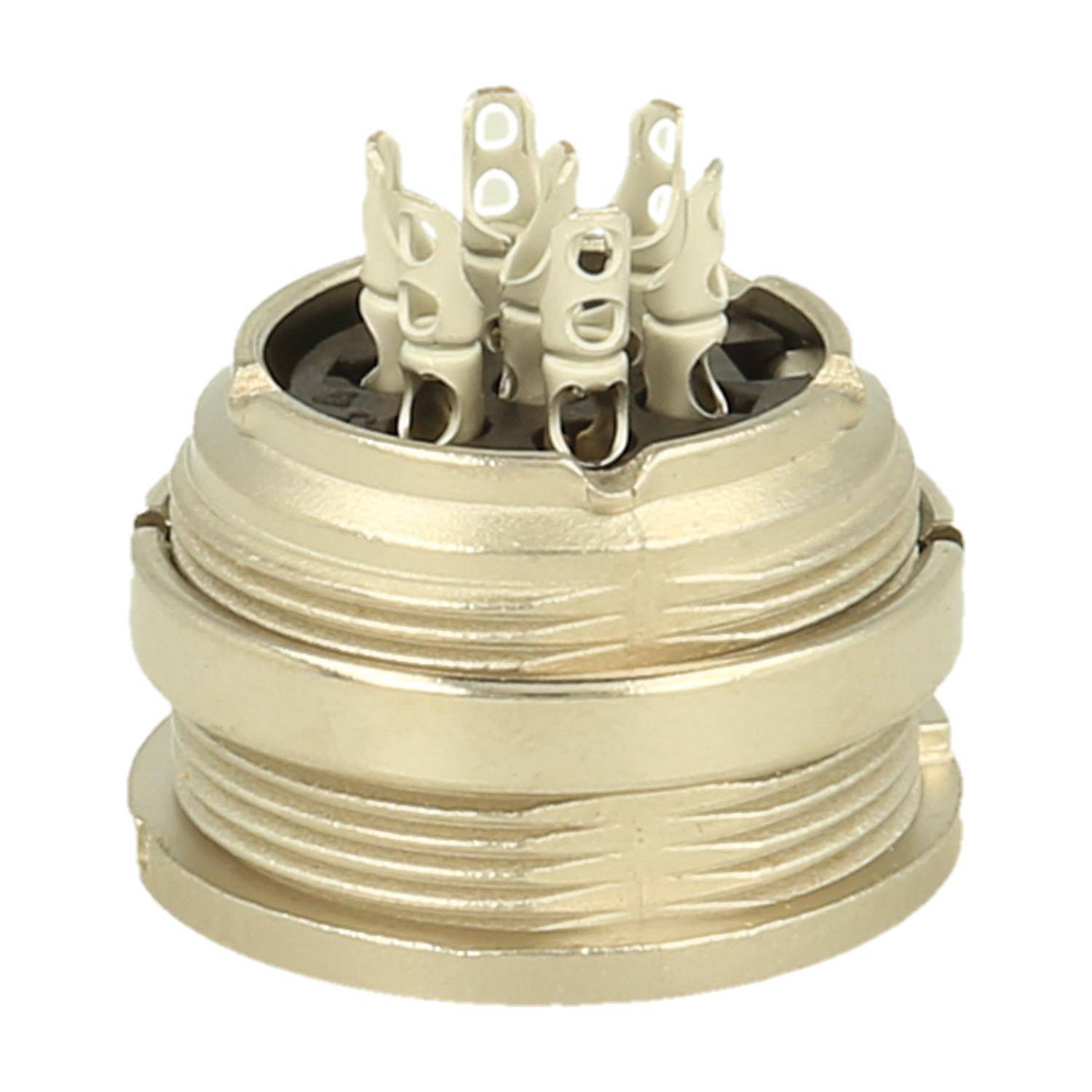 Amphenol Female panel connector 7 pole IP40 solder silver screw locking - 100 Stück