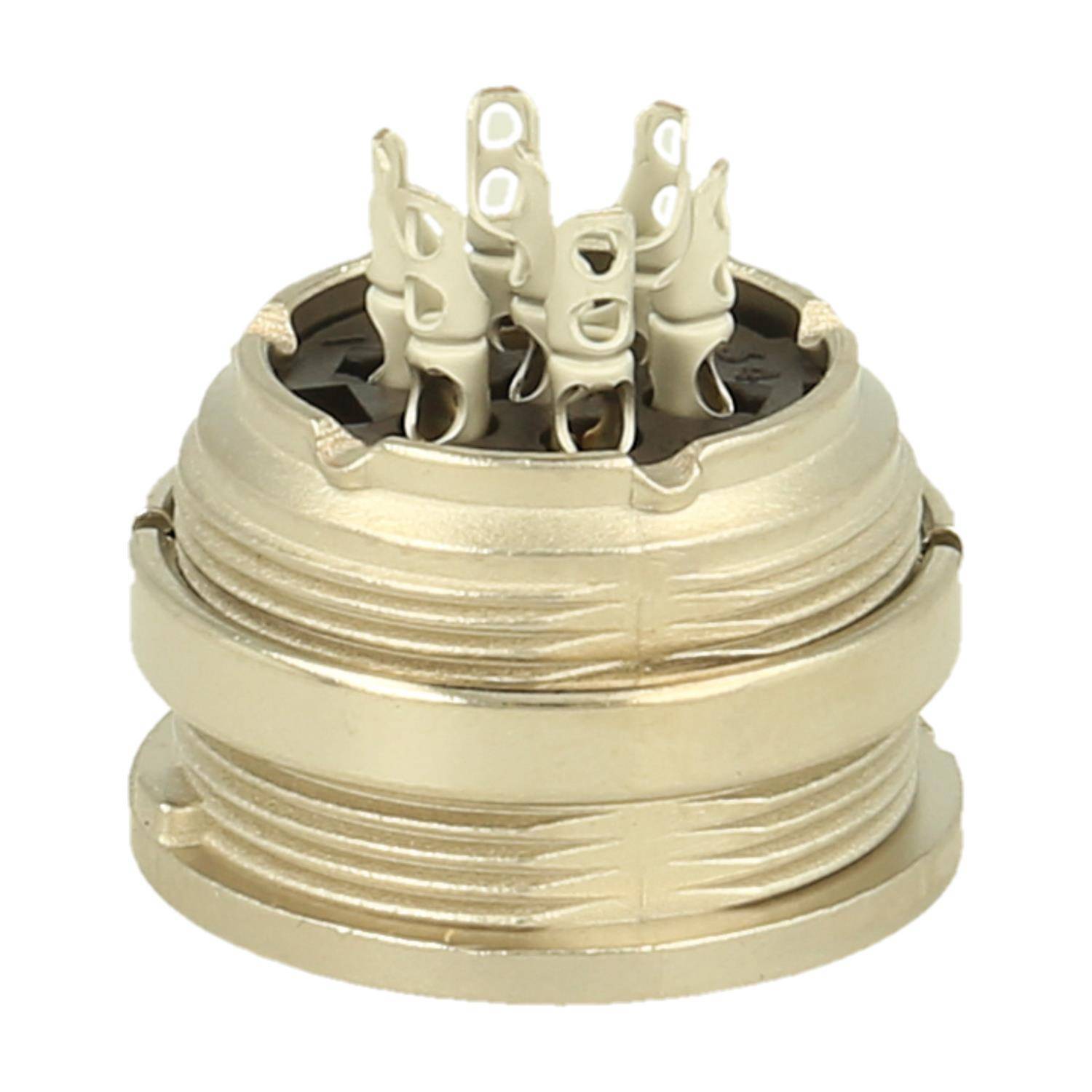 Amphenol Female panel connector 7 pole IP40 solder silver screw locking - 100 Stück