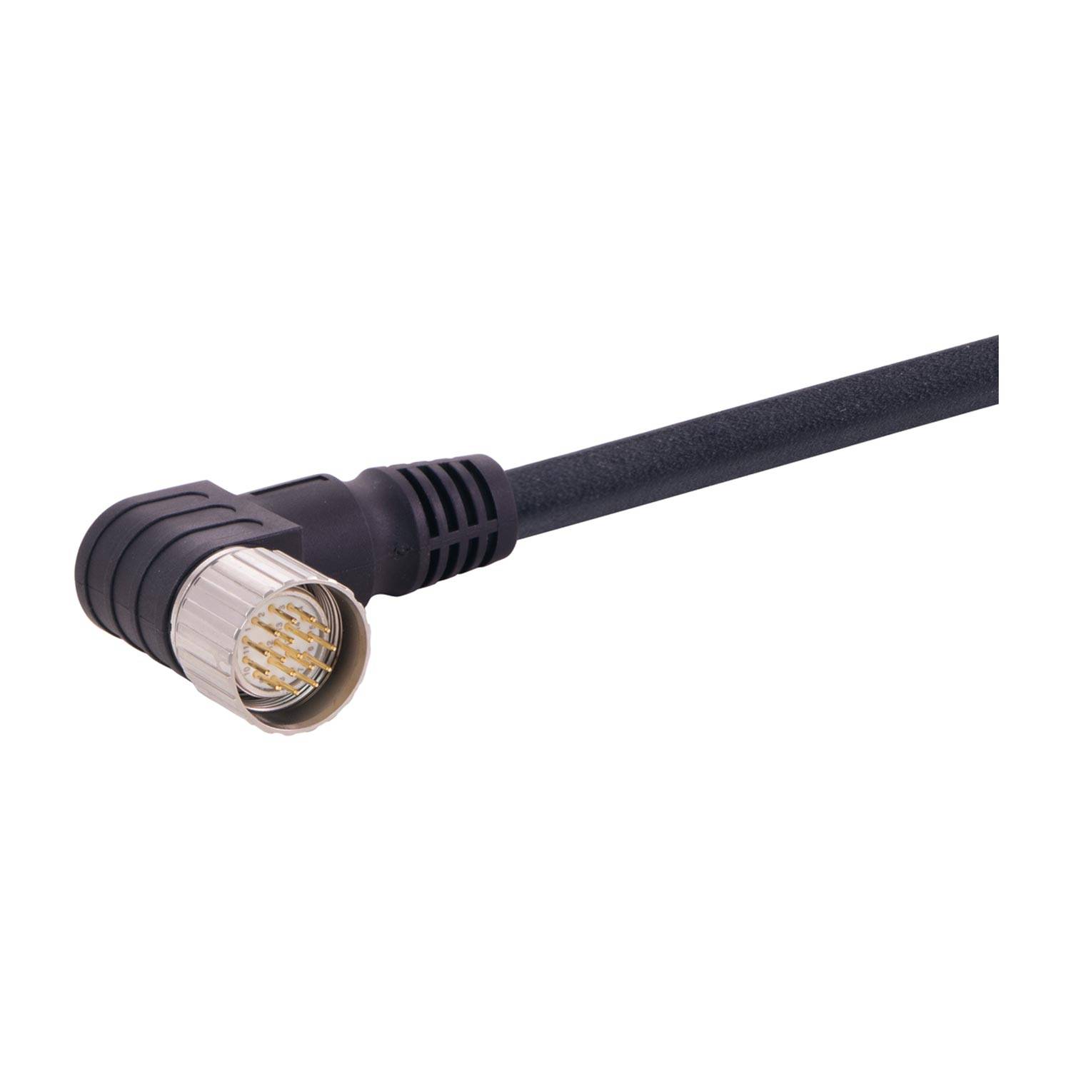 M23 17P MA,Int-thread,ANG PUR cable,5M - 1 Stück