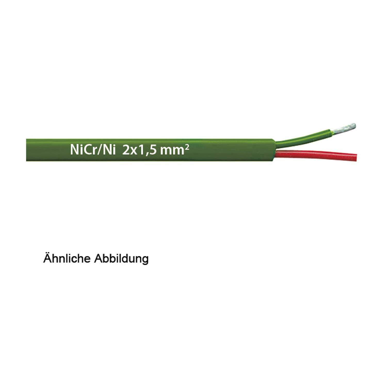 LAPP NiCr/Ni (TYP KCA) 2X1,5mm² Ausgleichsleitung Y-Y AD 7,1mm Mindestbiegeradius bewegt 12,0xAußendurchmesser - 100
