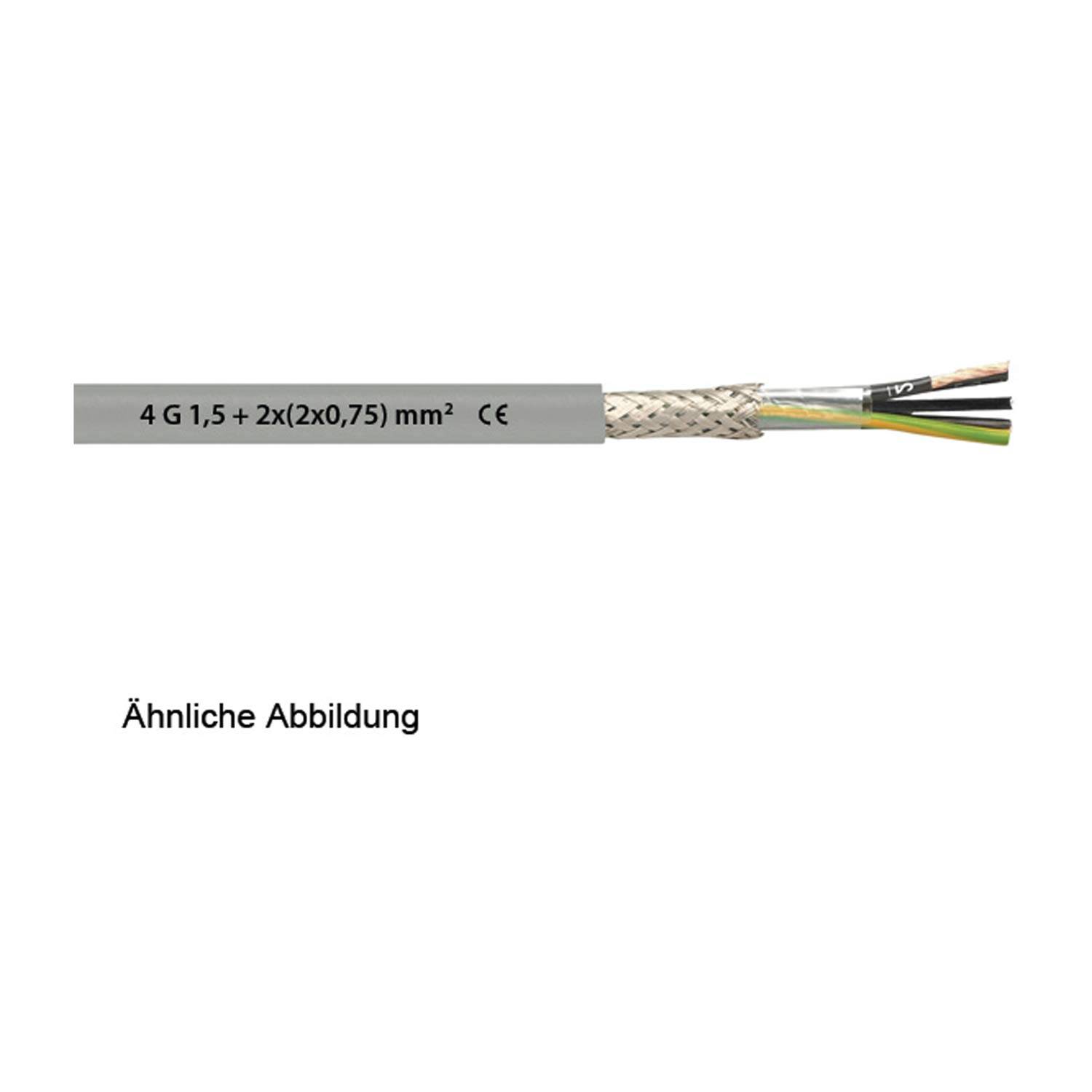 LAPP Stexoflex Servo CY 4G1,5mm²+2x2x0,75mm² Außendurchmesser 12,7mm Nennspannung Uo/U 600V/1000V - 50 Meter