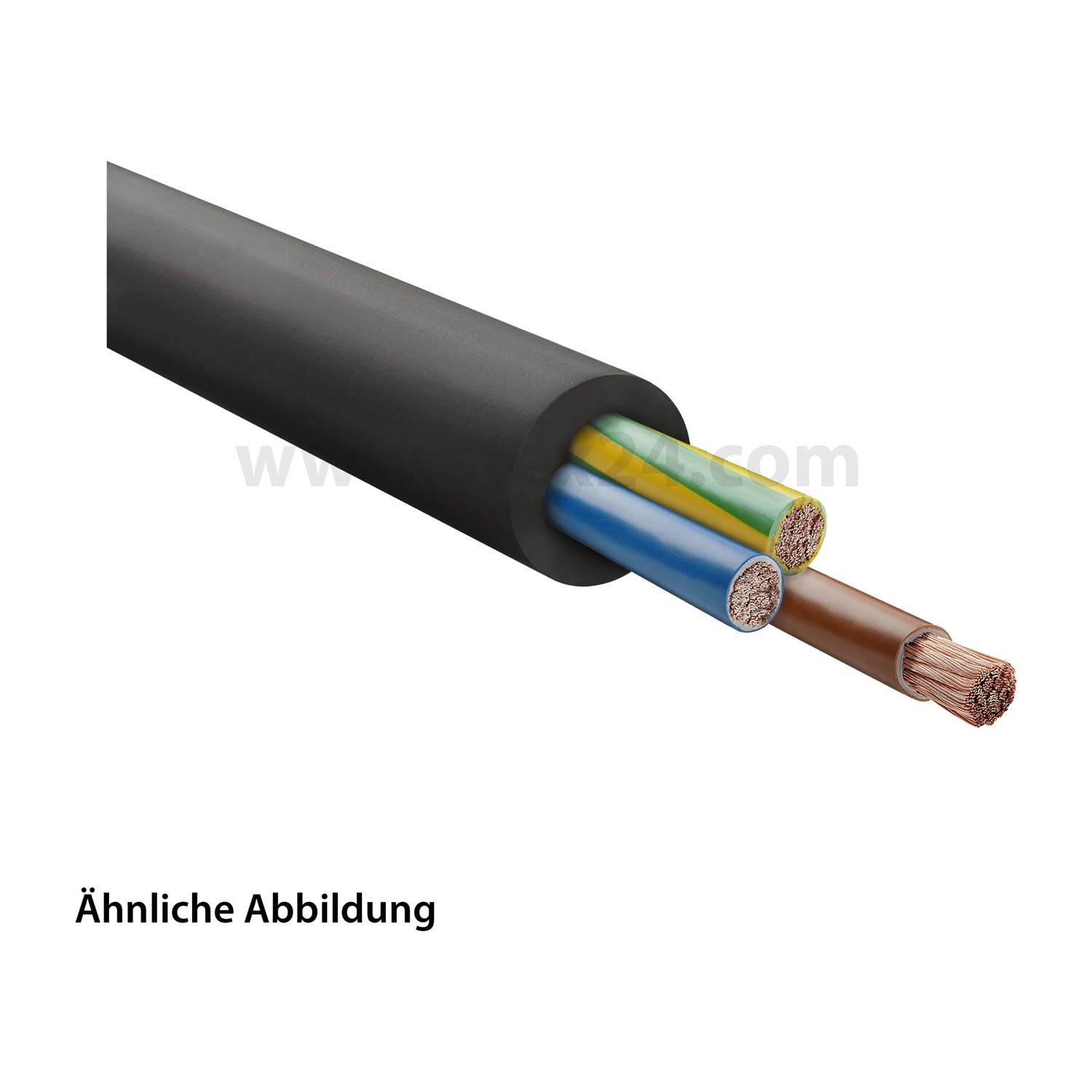 NSSHÖU 4G25mm² schwere Gummischlauchleitung AD 39,0mm Nennspannung Uo/U 600V/1000V - 500 Meter