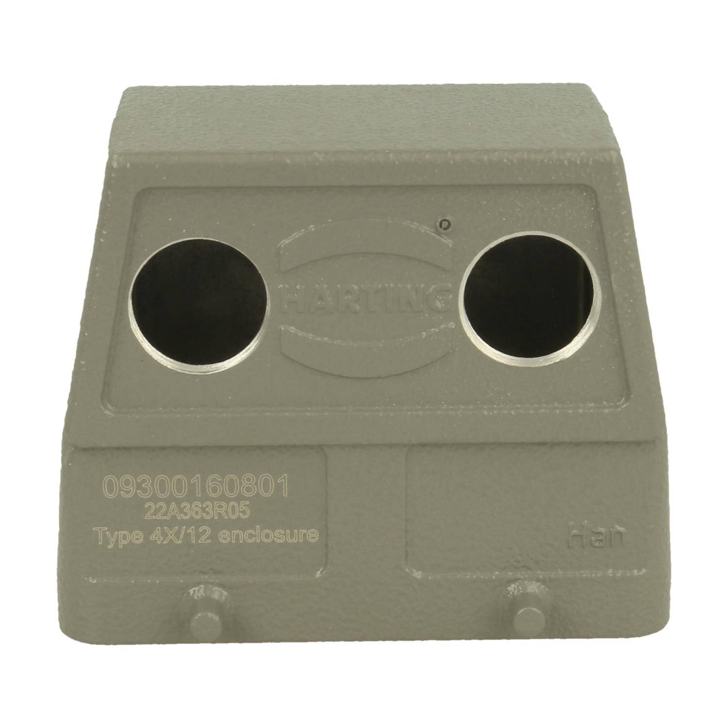 16 B Tüllengehäuse hohe Bauform Querbügelversion 2 Frontkabelausgänge M20 - 1 Stück